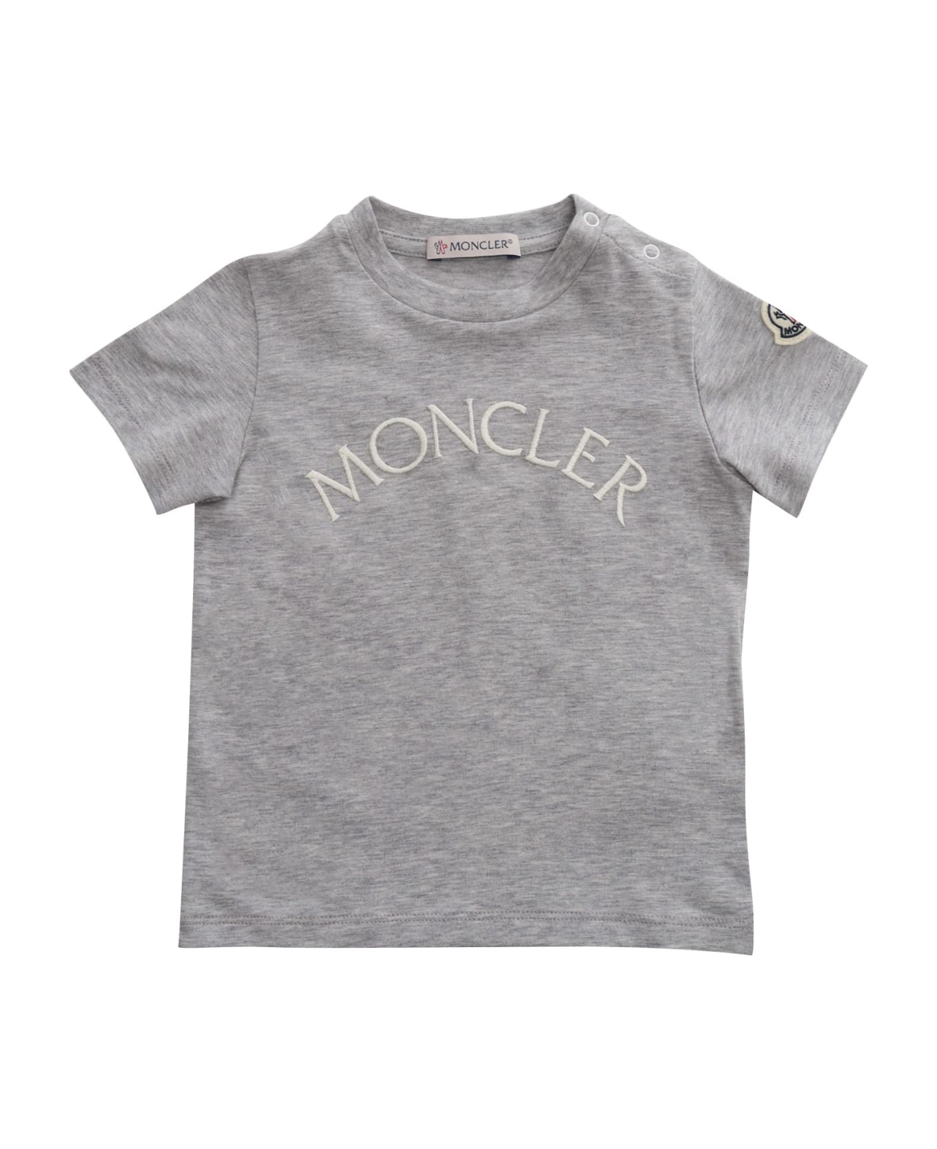 Moncler Logo T-shirt - GREY