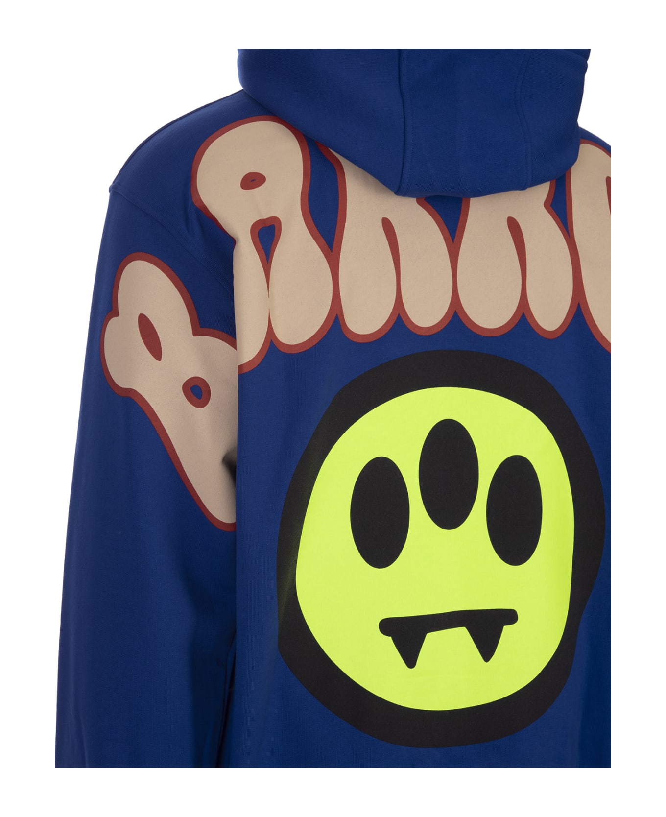 Barrow Blue Hoodie With Front And Back Lettering Logo - Dazzling Blue