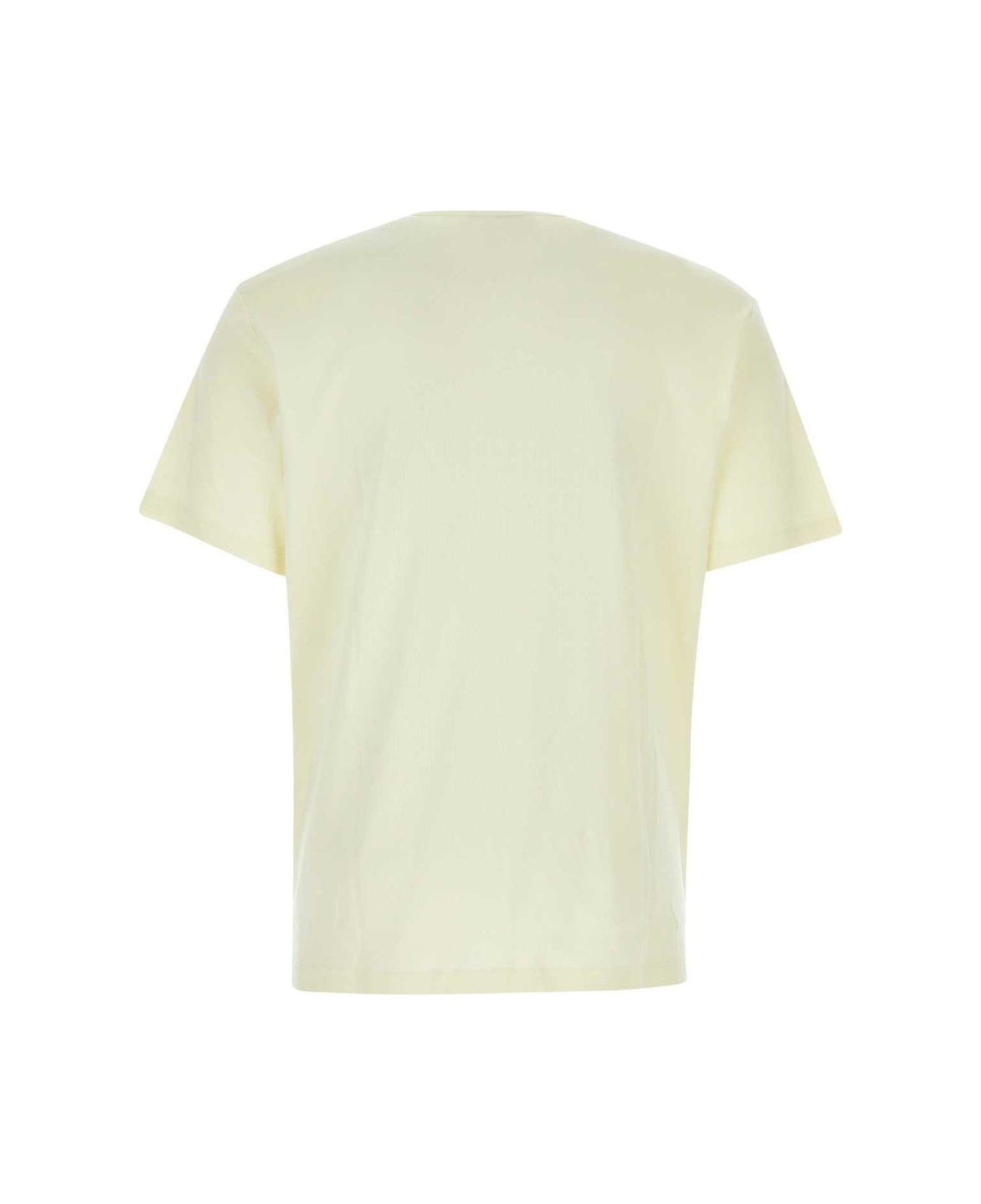 Lemaire Rib U Neck T-shirt - Lemon Glaze