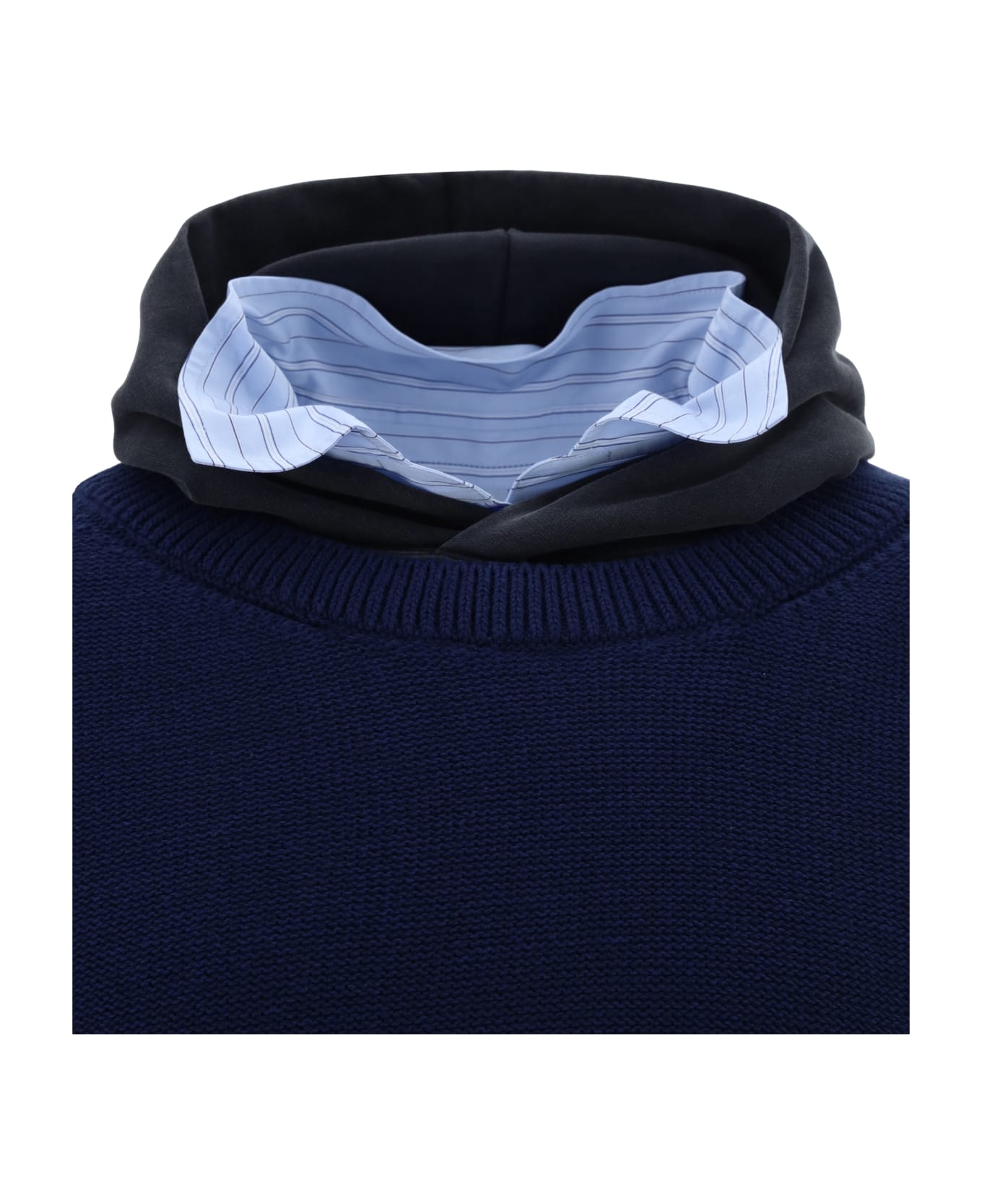 Balenciaga Layered Sweater - Navy フリース