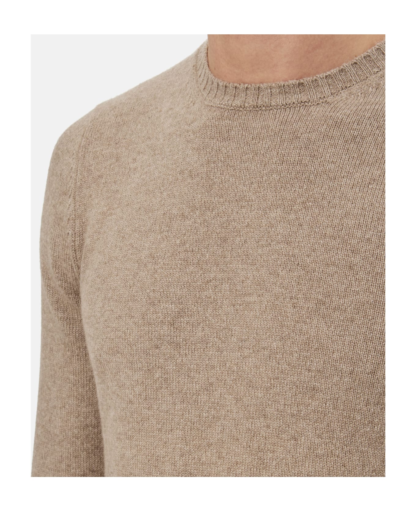 Drumohr Crewneck Cashmere Sweater - Beige
