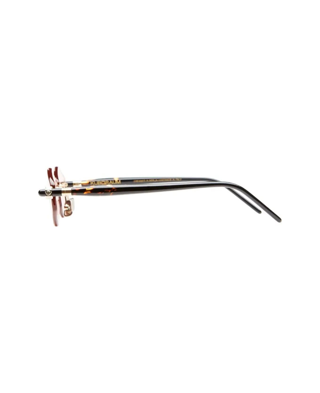 Kuboraum Maske P60 Lg Hb Light Gold/ Havana Sunglasses - Oro