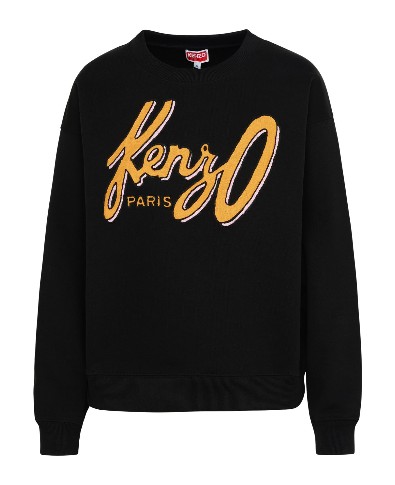 Kenzo Black Cotton Blend Sweatshirt - Black