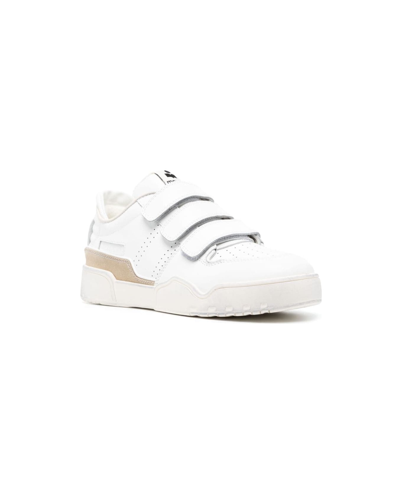Isabel Marant Logo-patch Touch-strap Sneakers - BIANCO