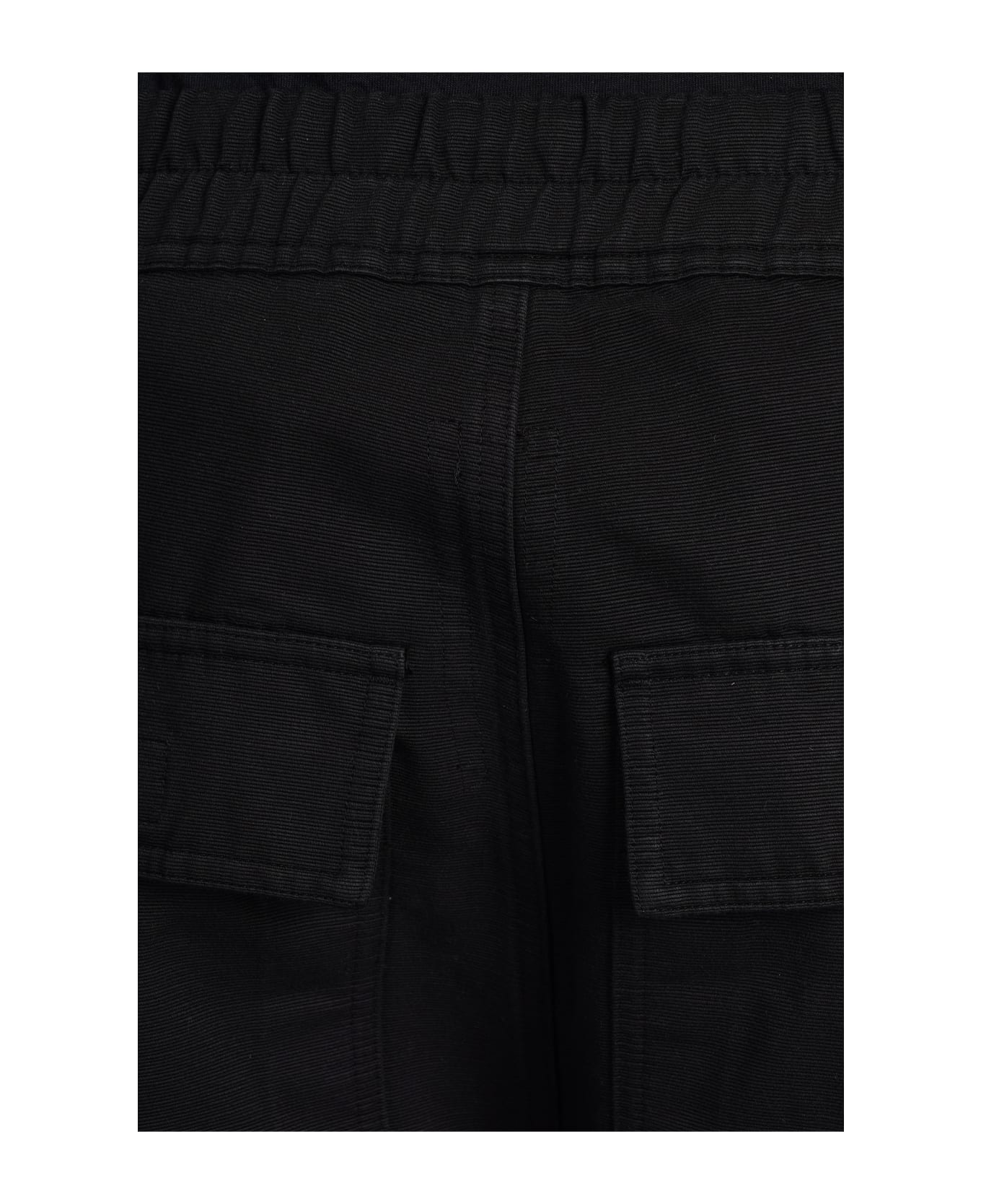 DRKSHDW Double Cargo Jumbo Pants In Black Cotton - Black