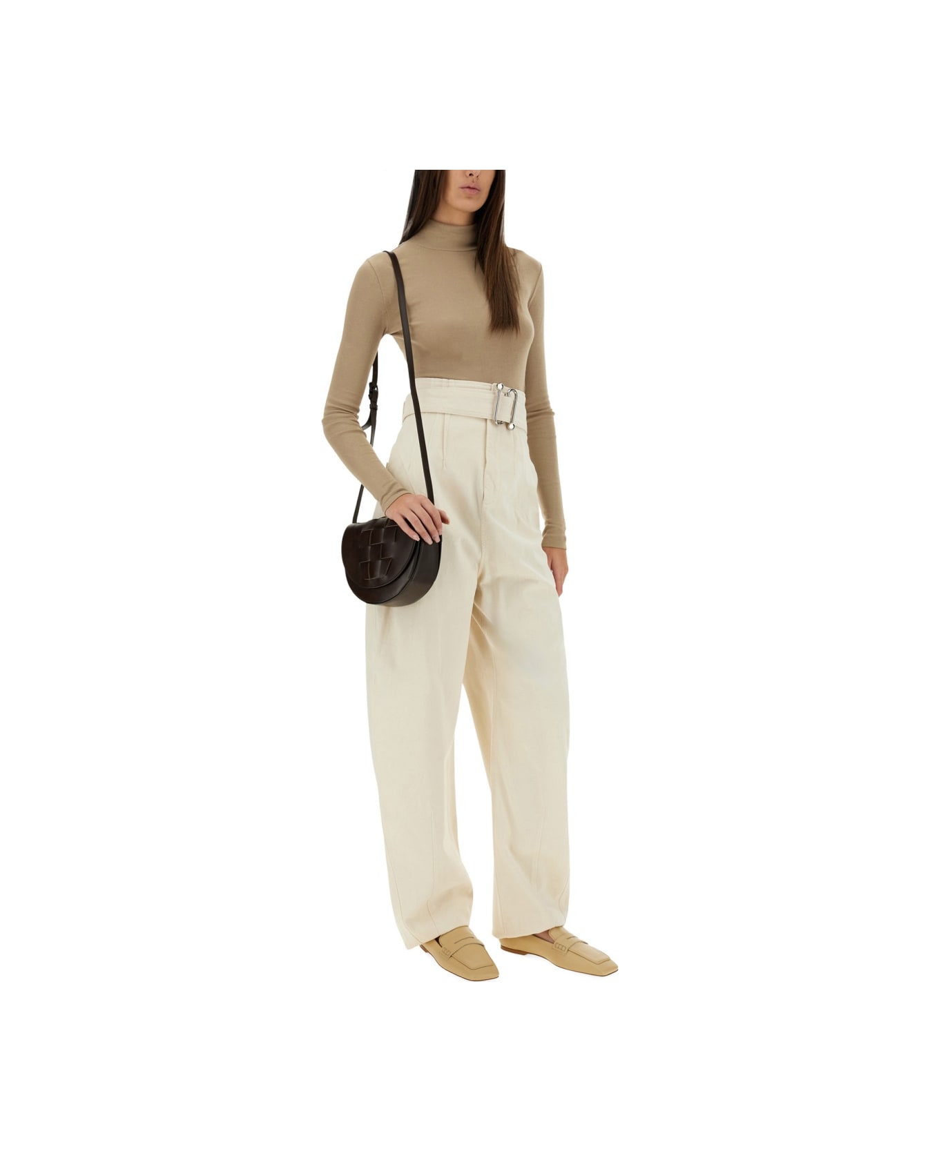 SportMax Pants 
glaucous
 - IVORY