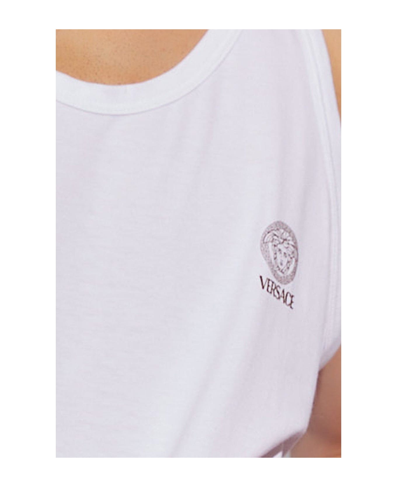 Versace Collection Sleeveless Top - WHITE