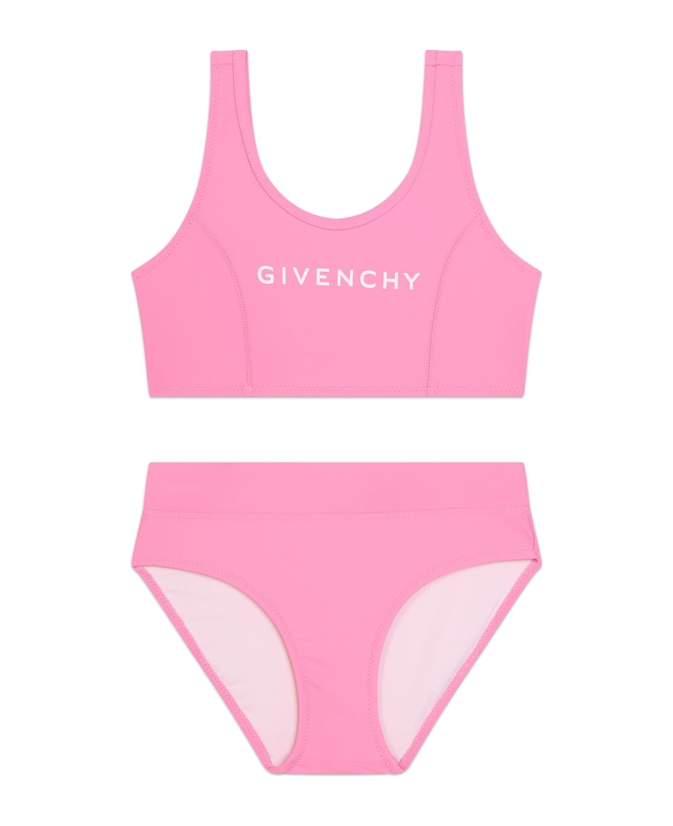 Givenchy High-waisted Bikini Bottom With Logo - Pink 水着