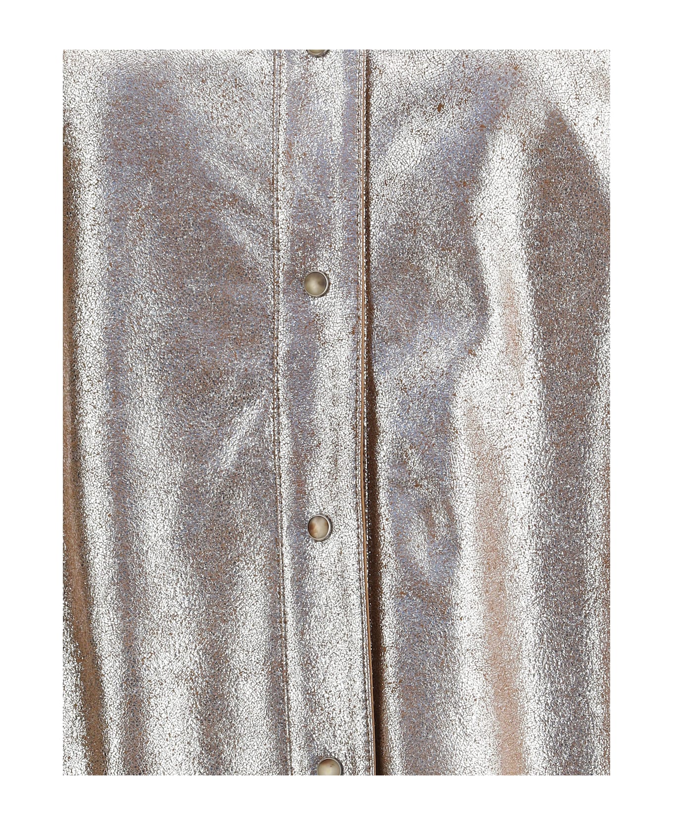 Brunello Cucinelli Oversize Leather Shirt