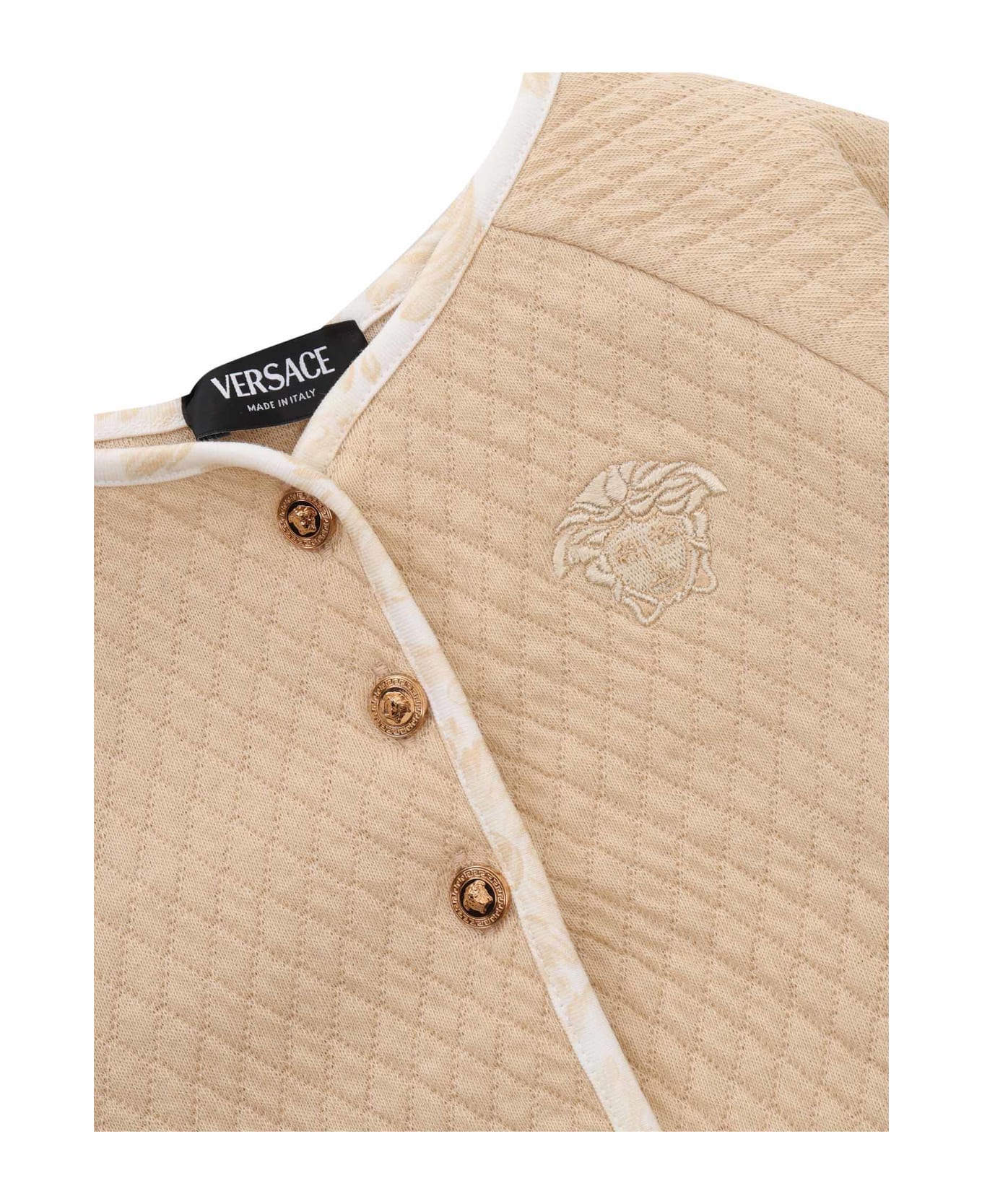 Versace Quilted Jersey - BEIGE ニットウェア＆スウェットシャツ