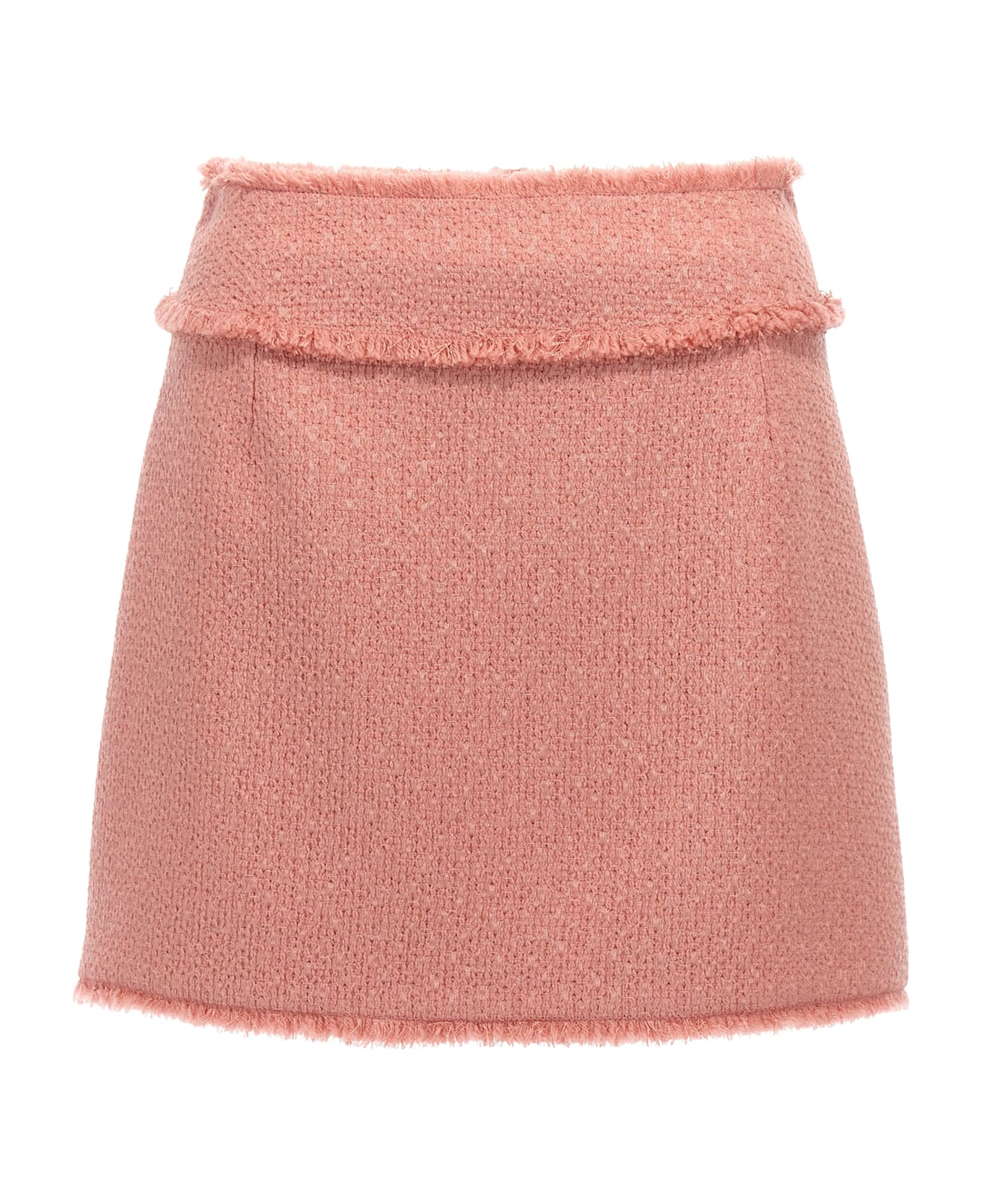 Dolce 
Gabbana Tweed Mini Skirt - Rosa Polvere