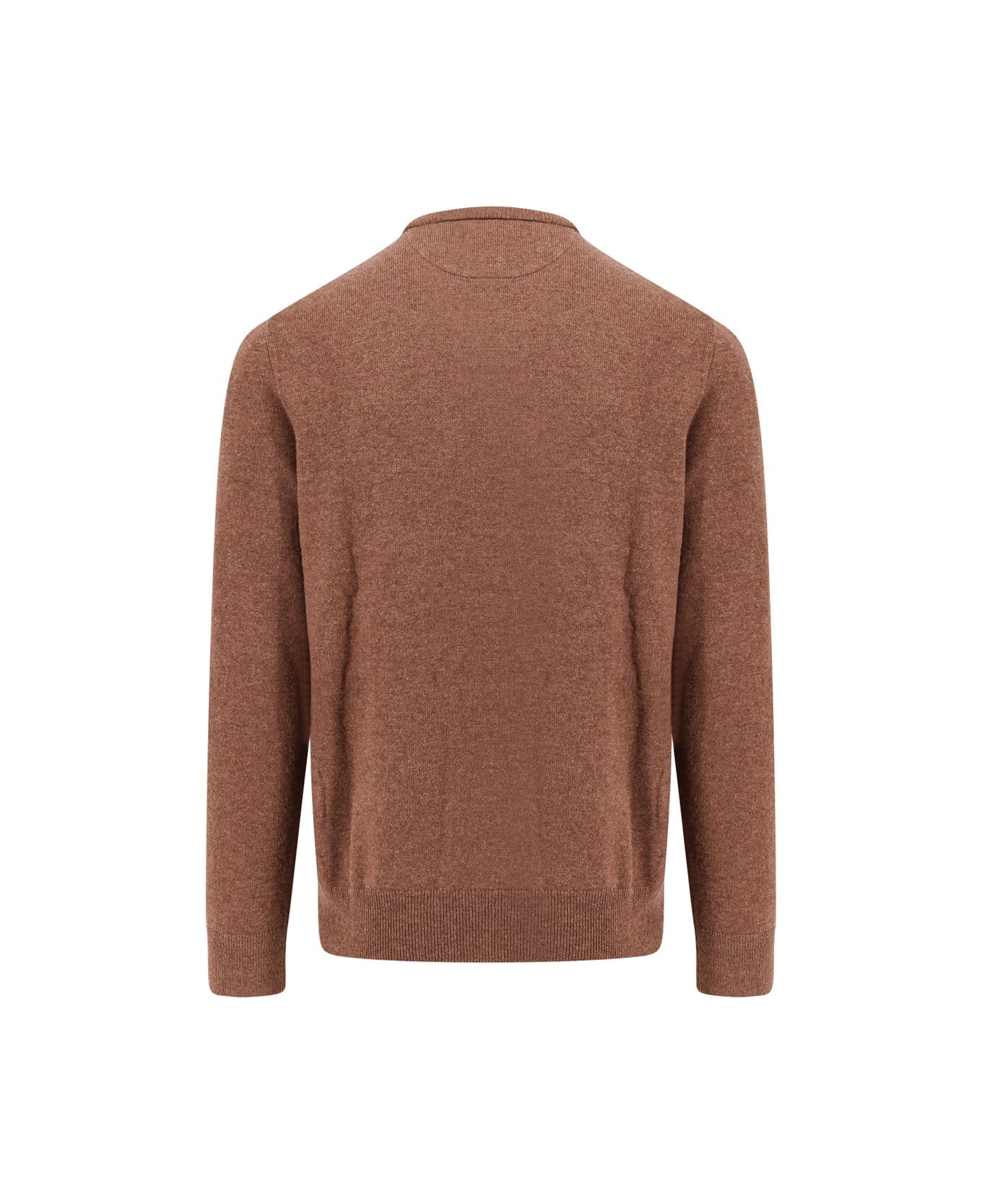 Polo Ralph Lauren Regular Fit Responsible Wool Sweater With Embroidered Logo - Brown