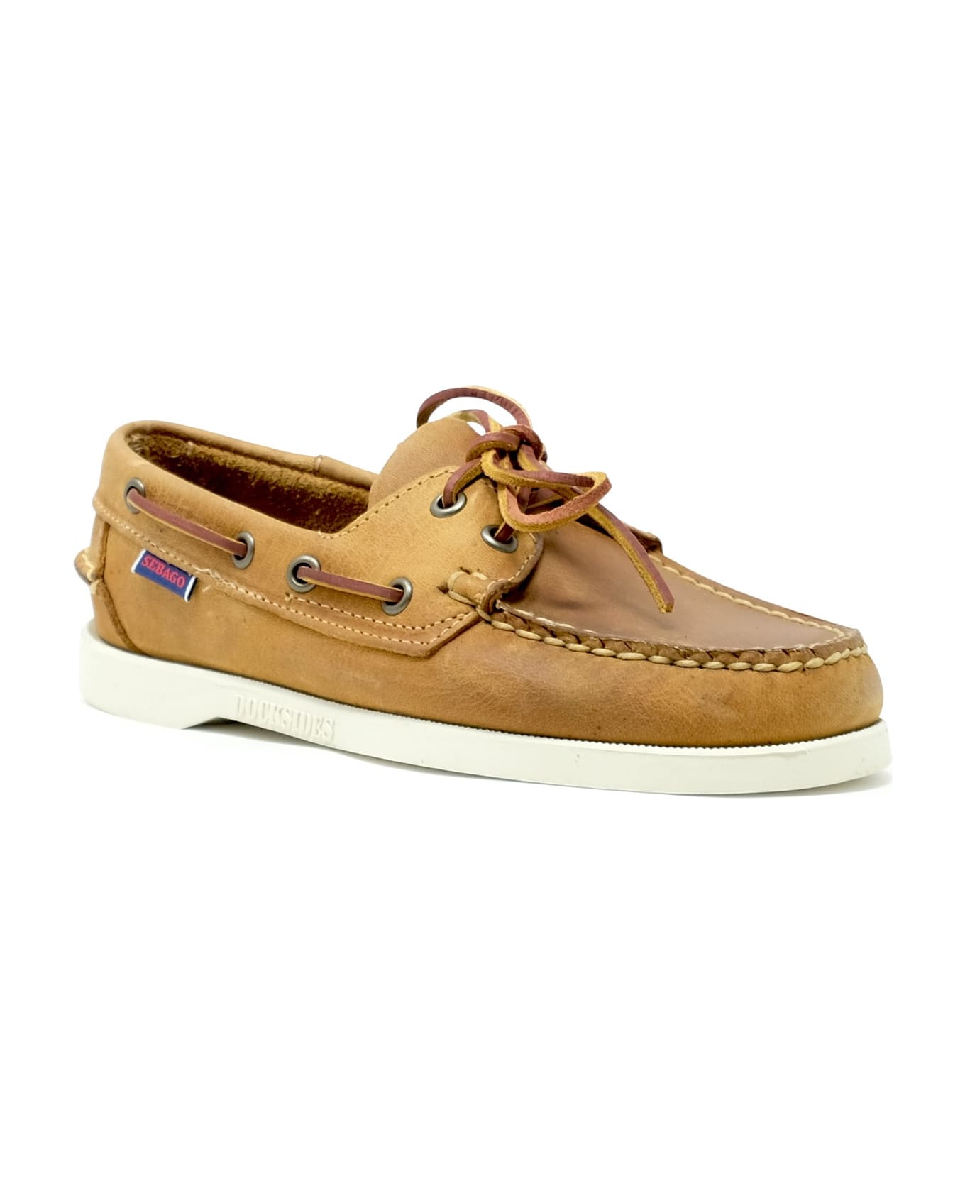 Sebago Portland Brown Nubuck Loafers - BROWN