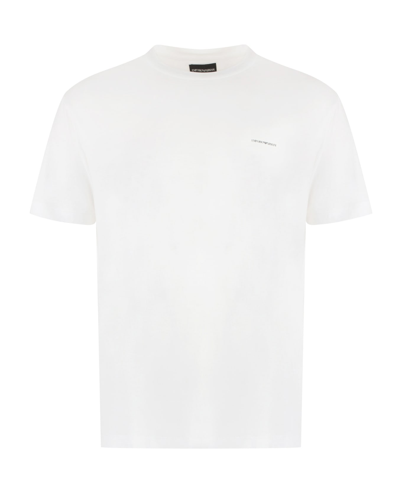 Emporio Armani Cotton Blend T-shirt - White シャツ