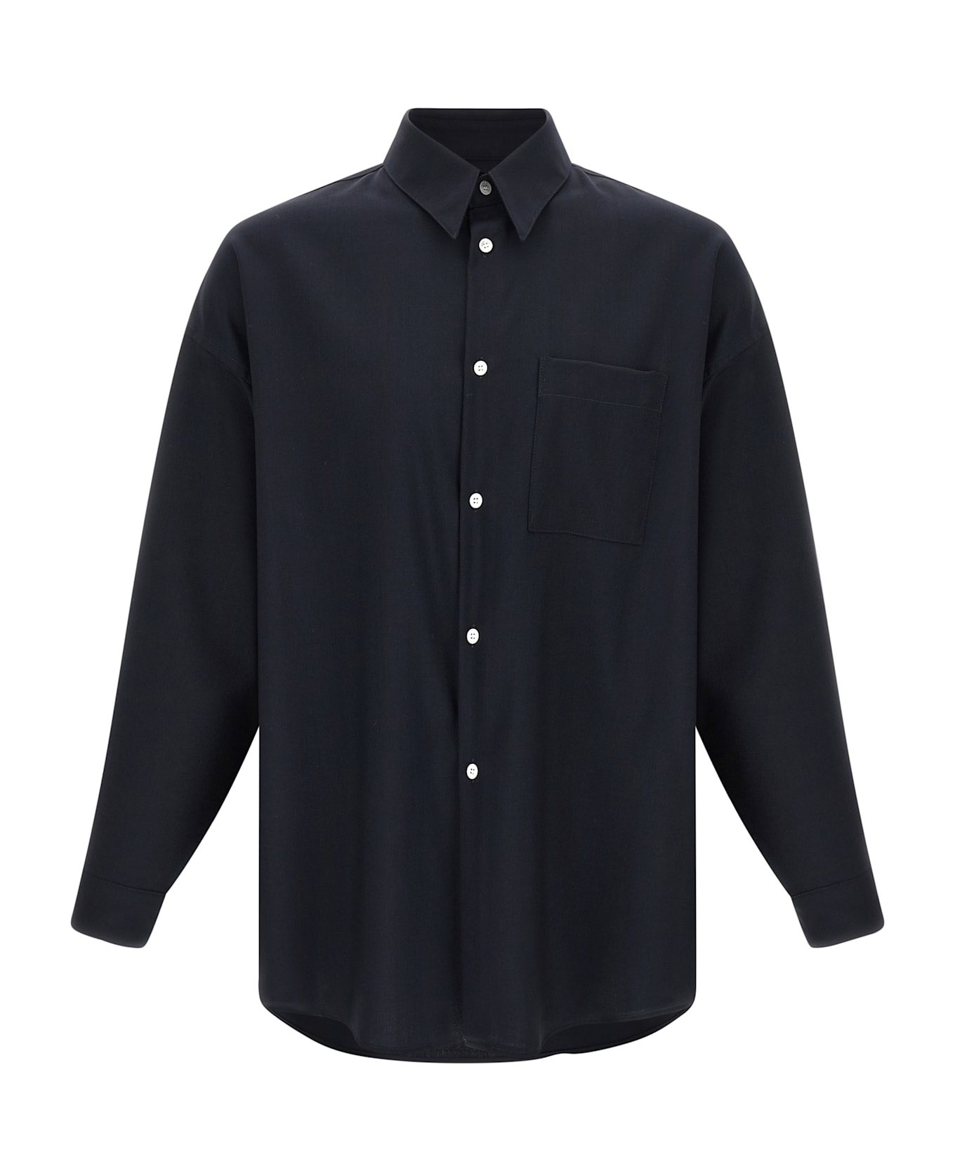 Marni 'tropical Wool' Shirt - Blue