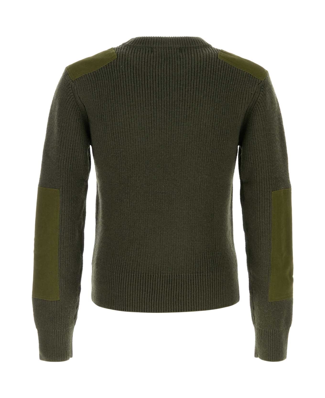 Gimaguas Olive Green Wool And Acrylic Larry Sweater - GREEN