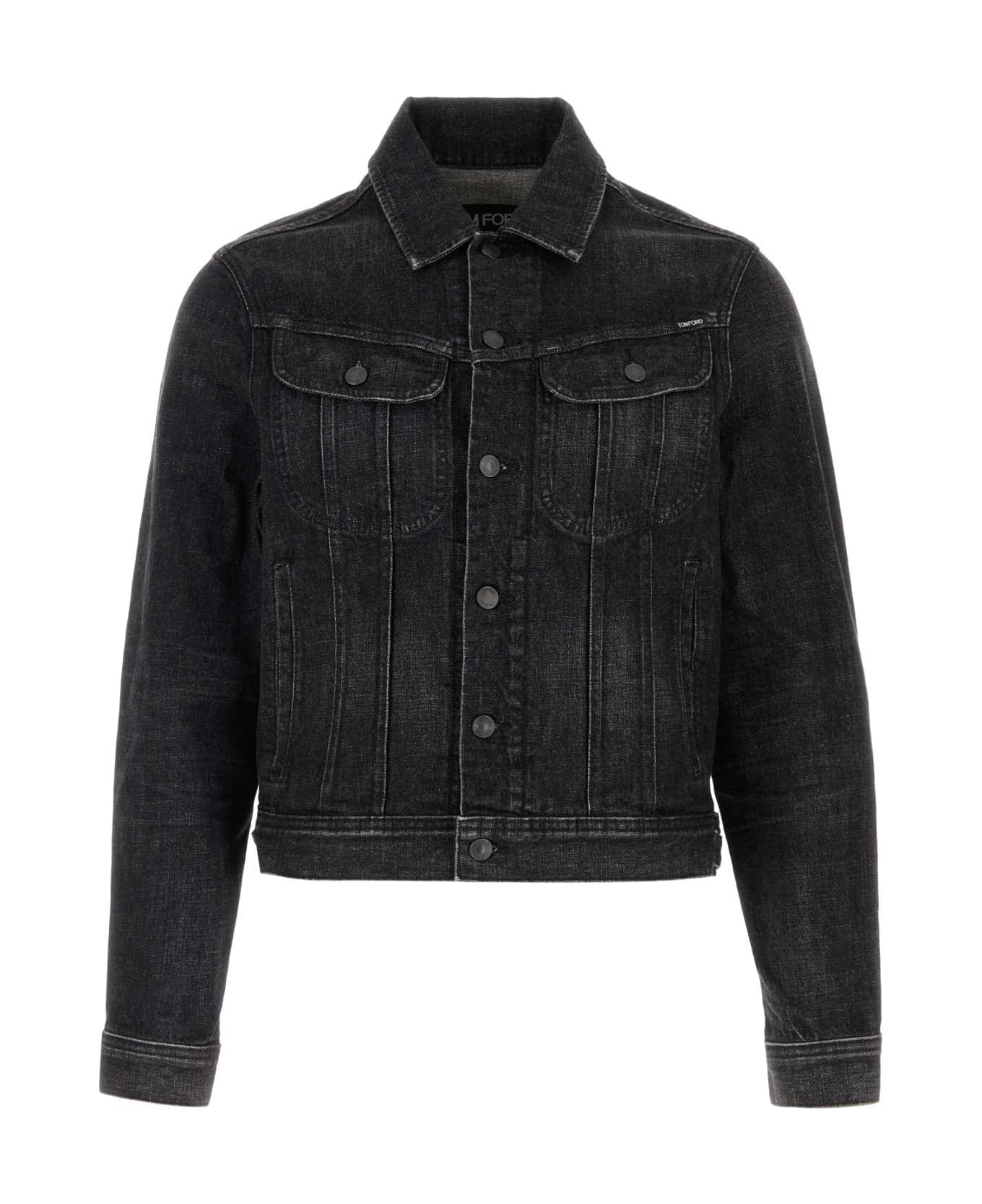 Tom Ford Black Denim Jacket - BLACK