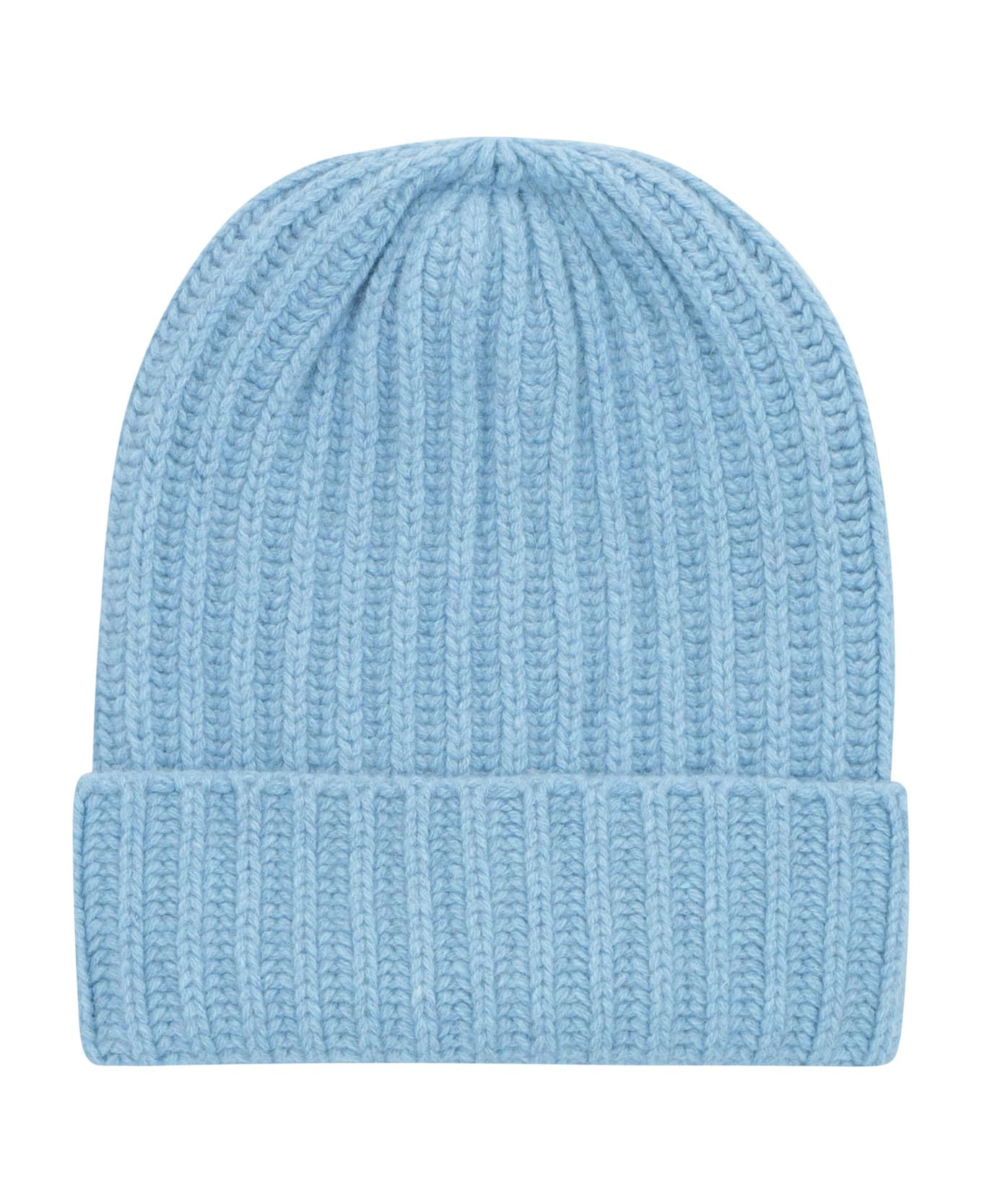 Malo Ribbed Knit Beanie - Light Blue