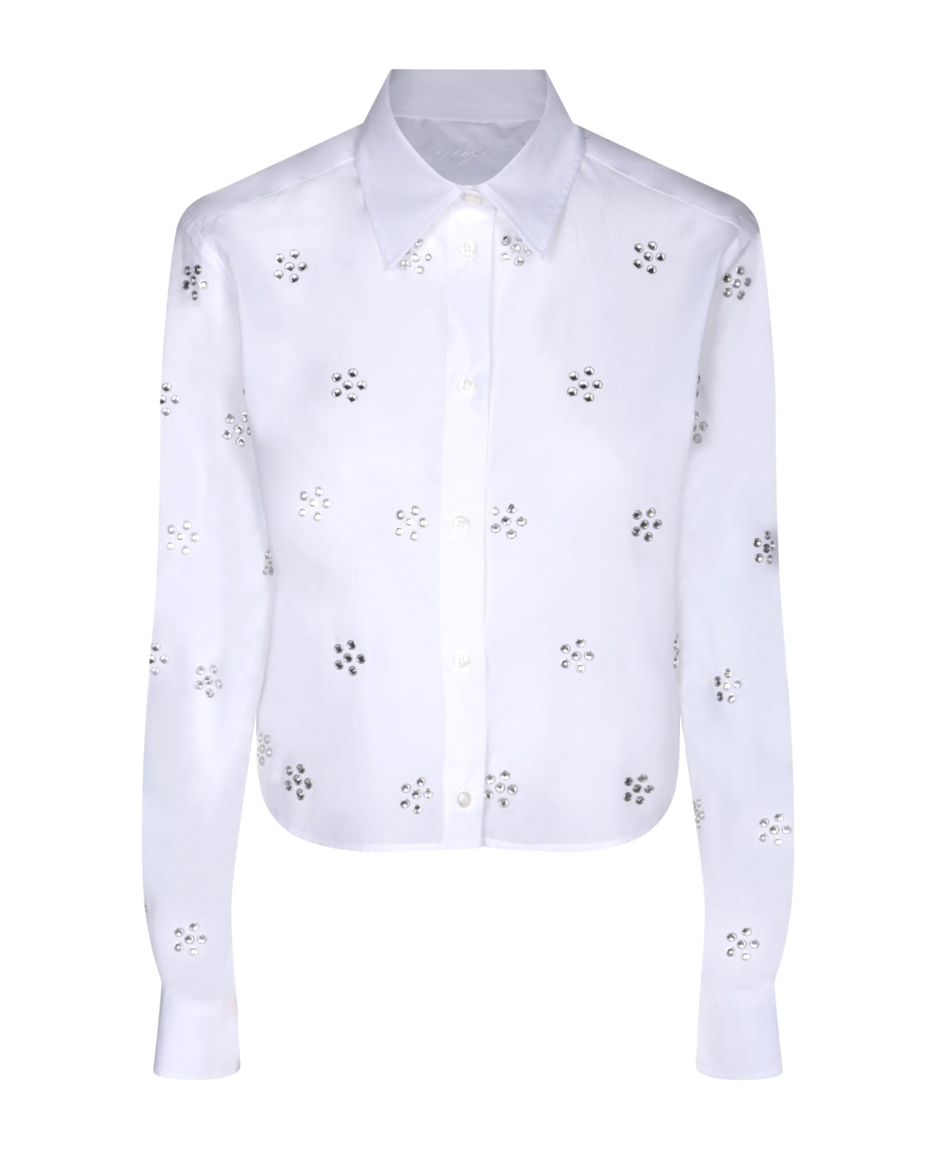 MSGM Rhinestone Patch White Shirt - White シャツ