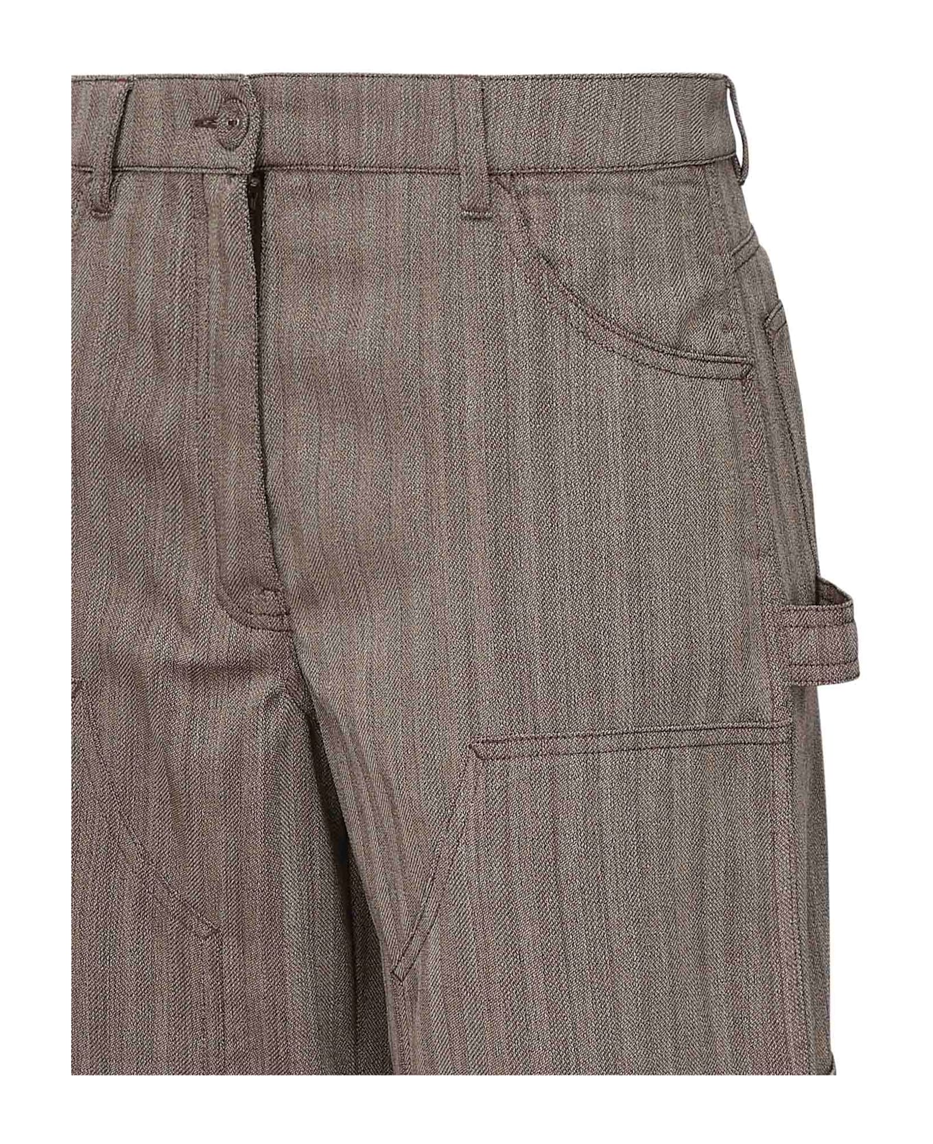 Golden Goose Journey Trousers In Wool Blend - Beige