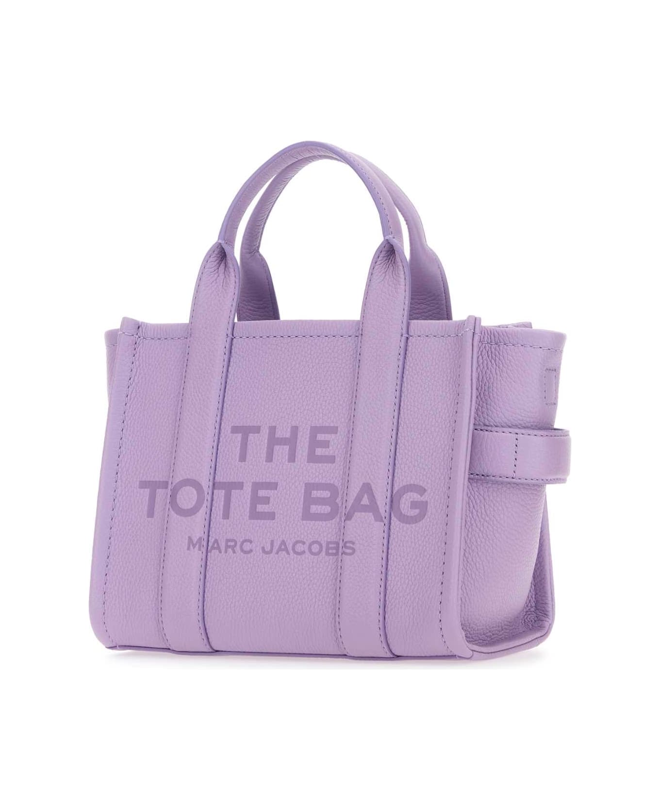Marc Jacobs Lilac Leather Mini The Tote Bag Handbag - WISTERIA