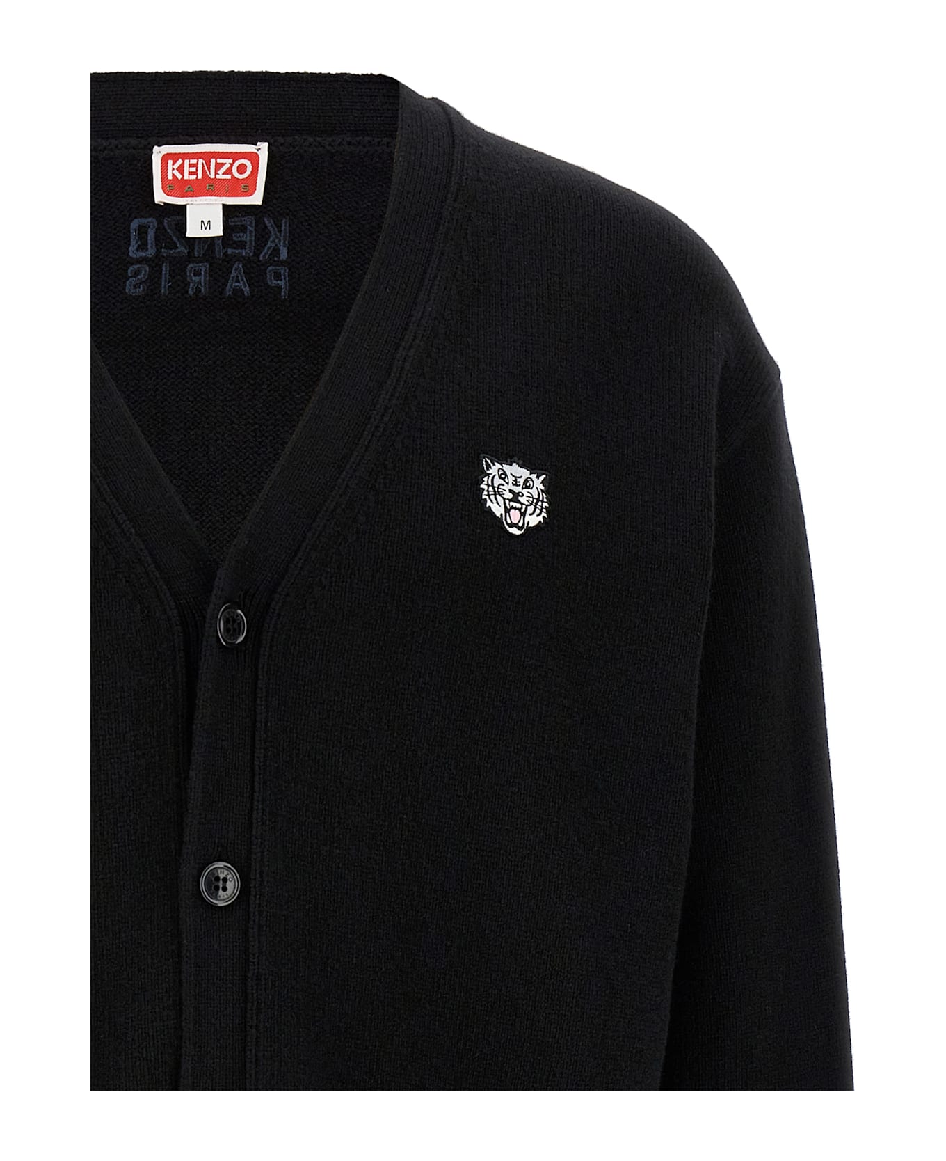 Kenzo 
happy Tiger
 Cardigan - Black
