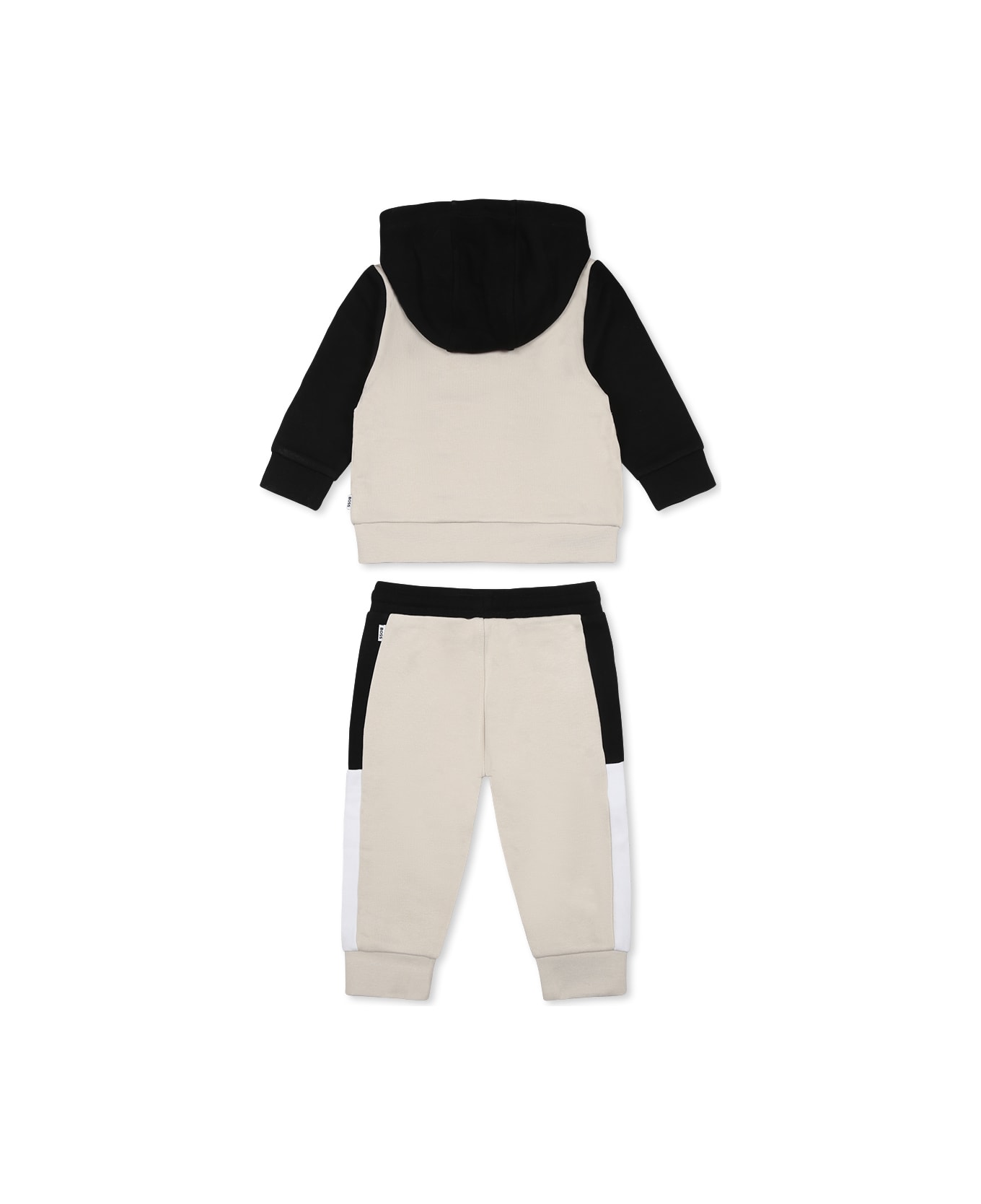 Hugo Boss Beige Suit For Baby Boy With Logo - Beige