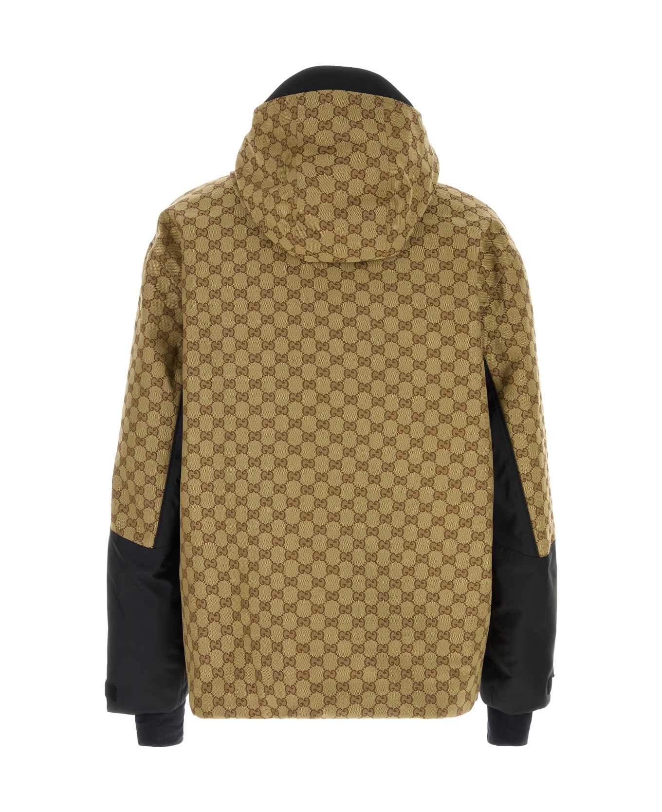 Gucci Gg Fabric Padded Jacket - BEIGEEBONY