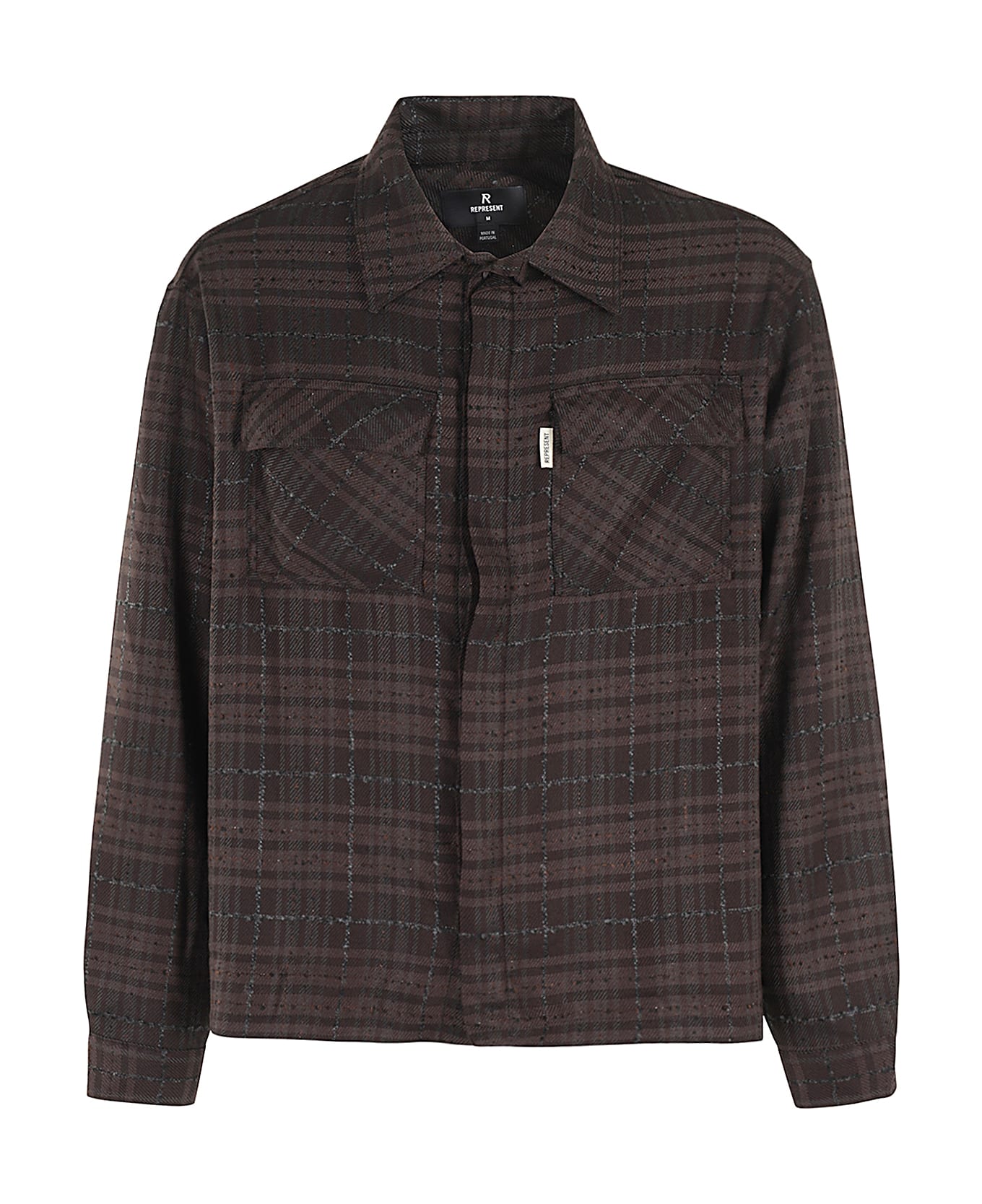REPRESENT Rep Flannel Shirt - Coffee