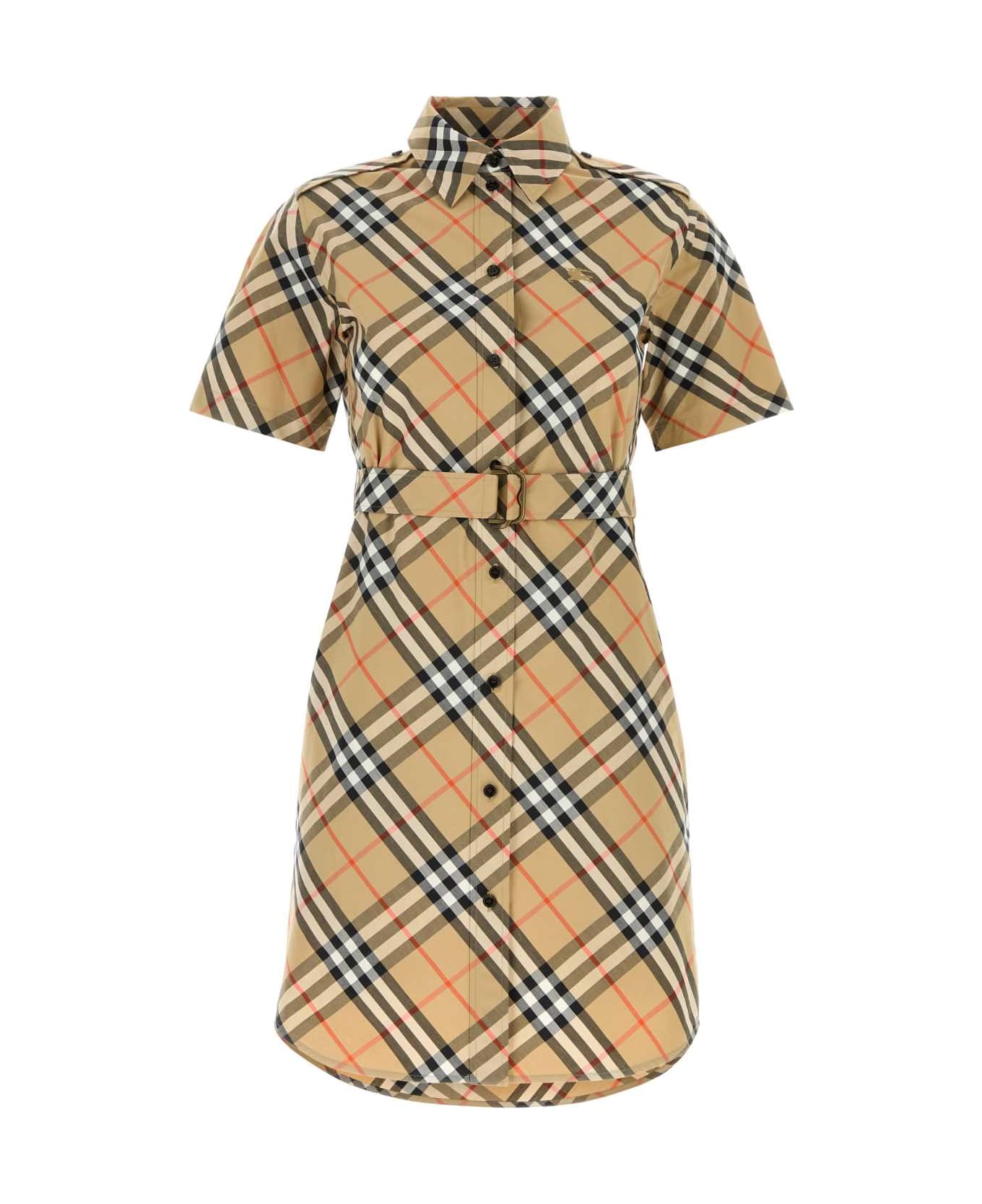 Burberry Embroidered Poplin Shirt Dress - SANDIPCHECK