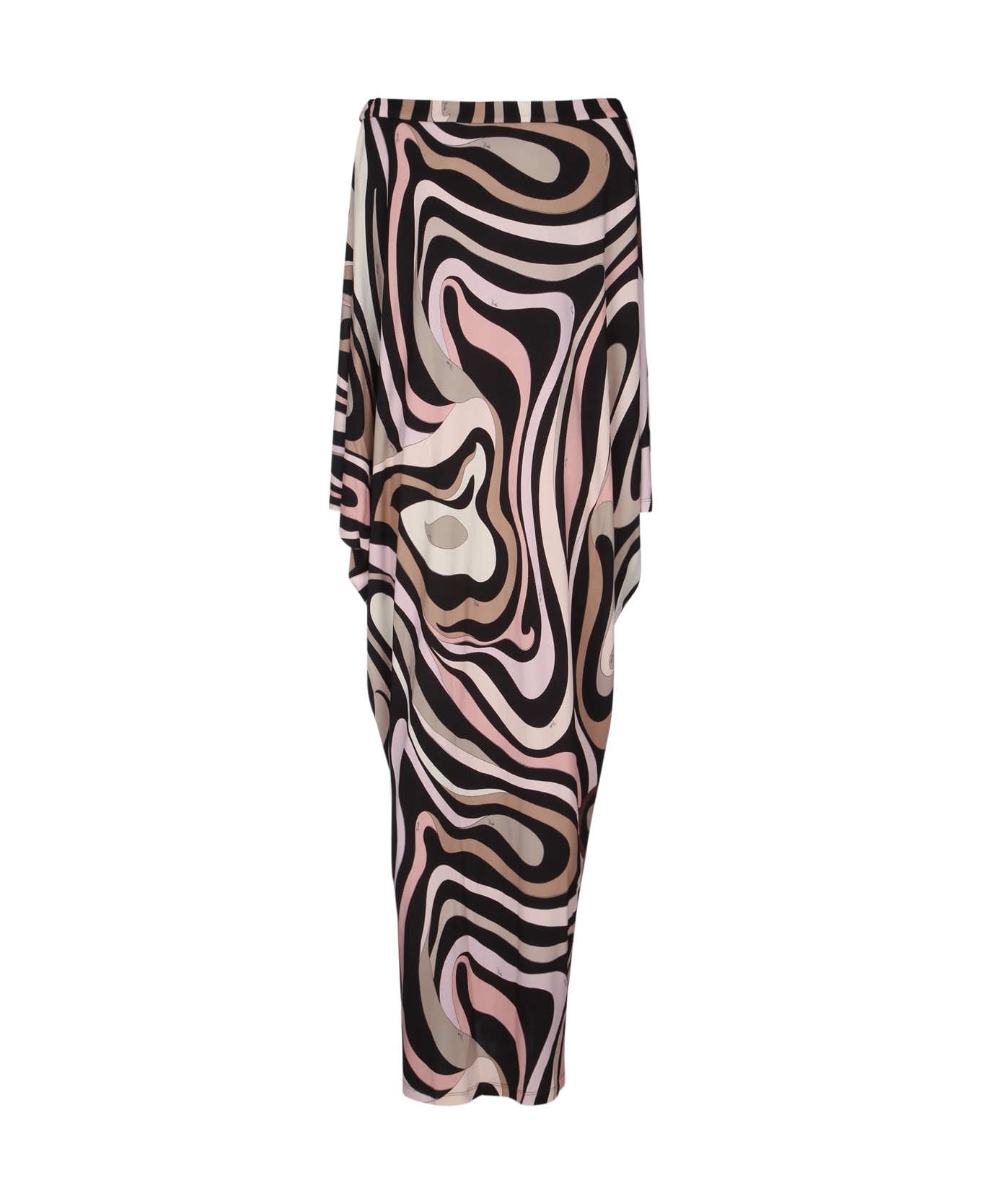 Pucci Caftano - Jersey Frisottino - NERO/NUDE