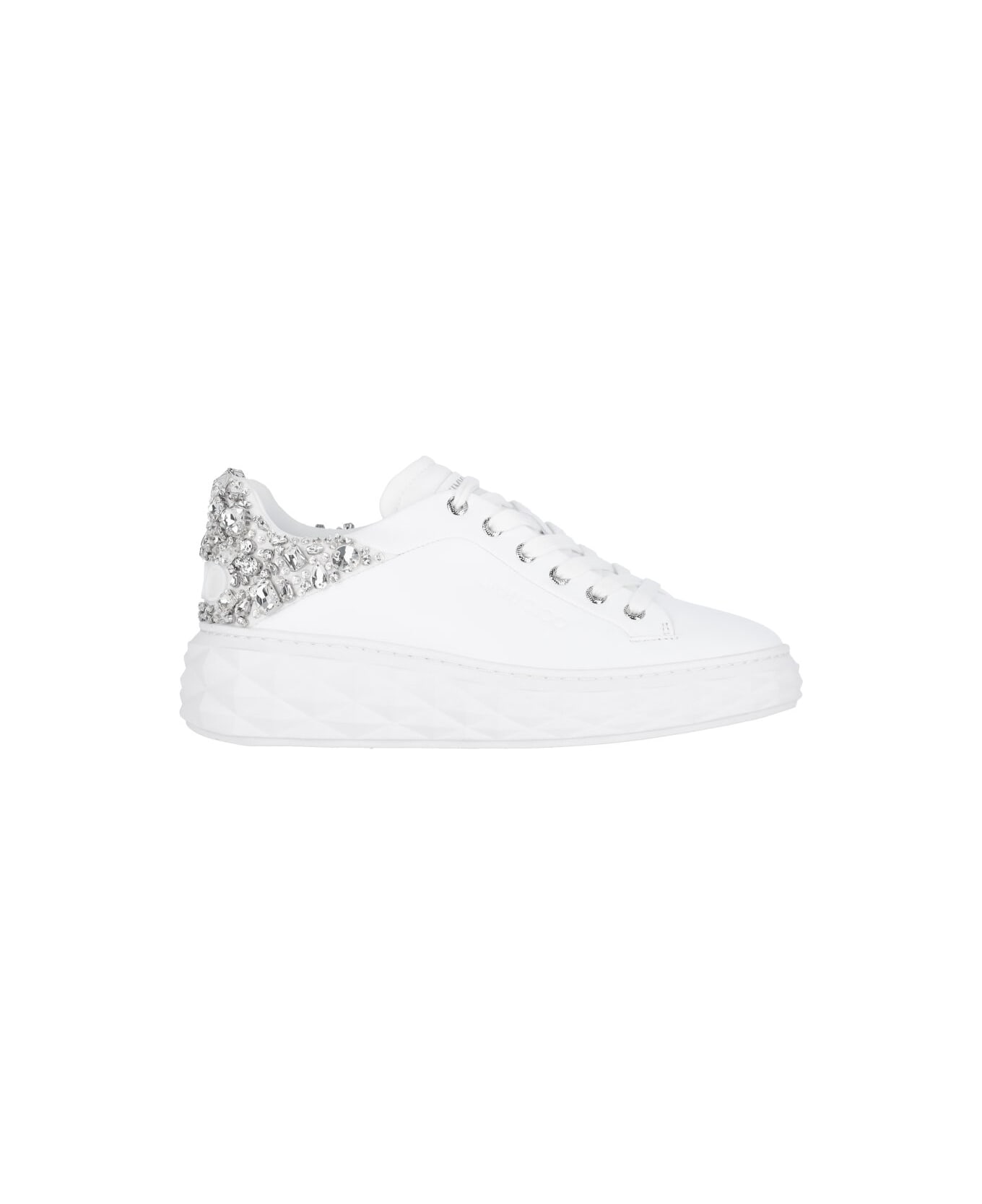 Jimmy Choo "diamond Maxi/f Ii" Sneakers - White