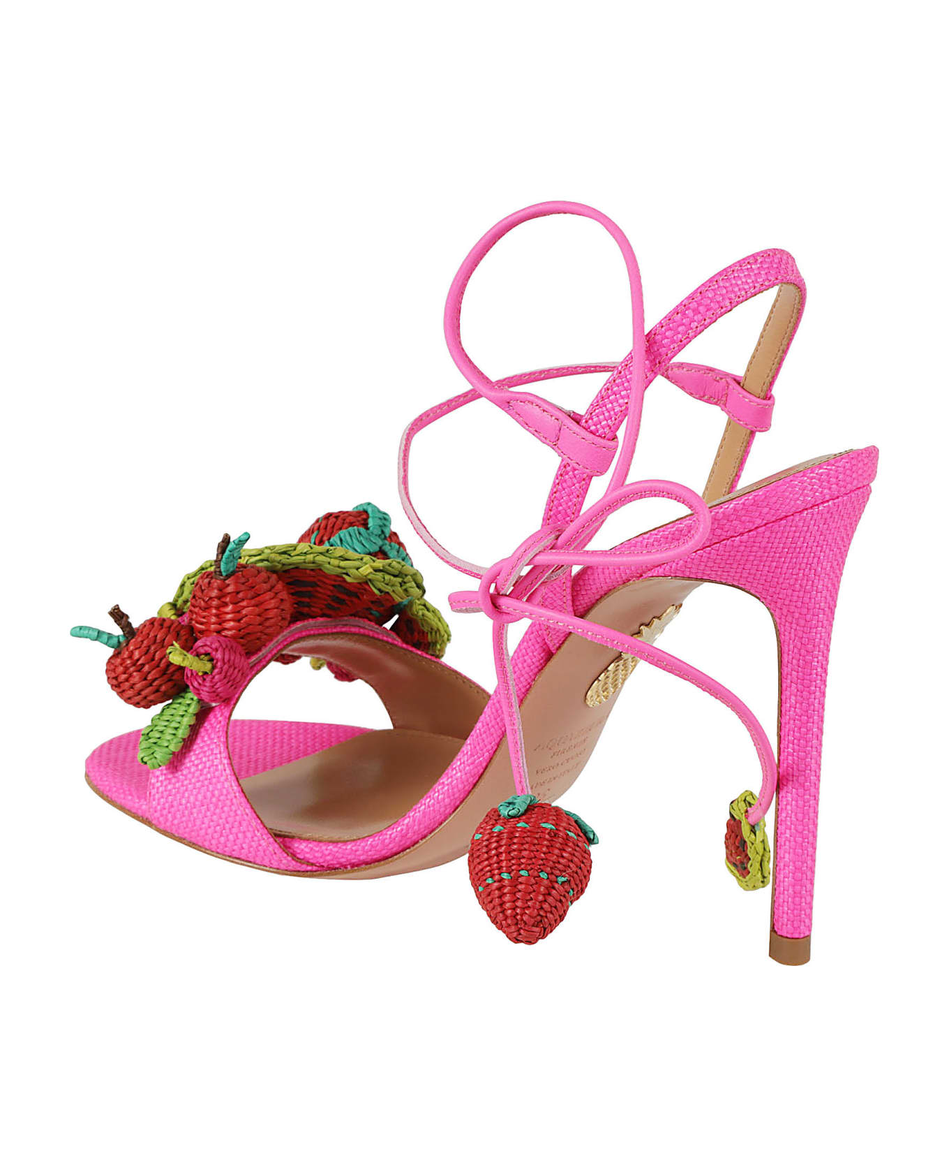 Aquazzura Strawberry Punch Sandals - Ultra Pink サンダル
