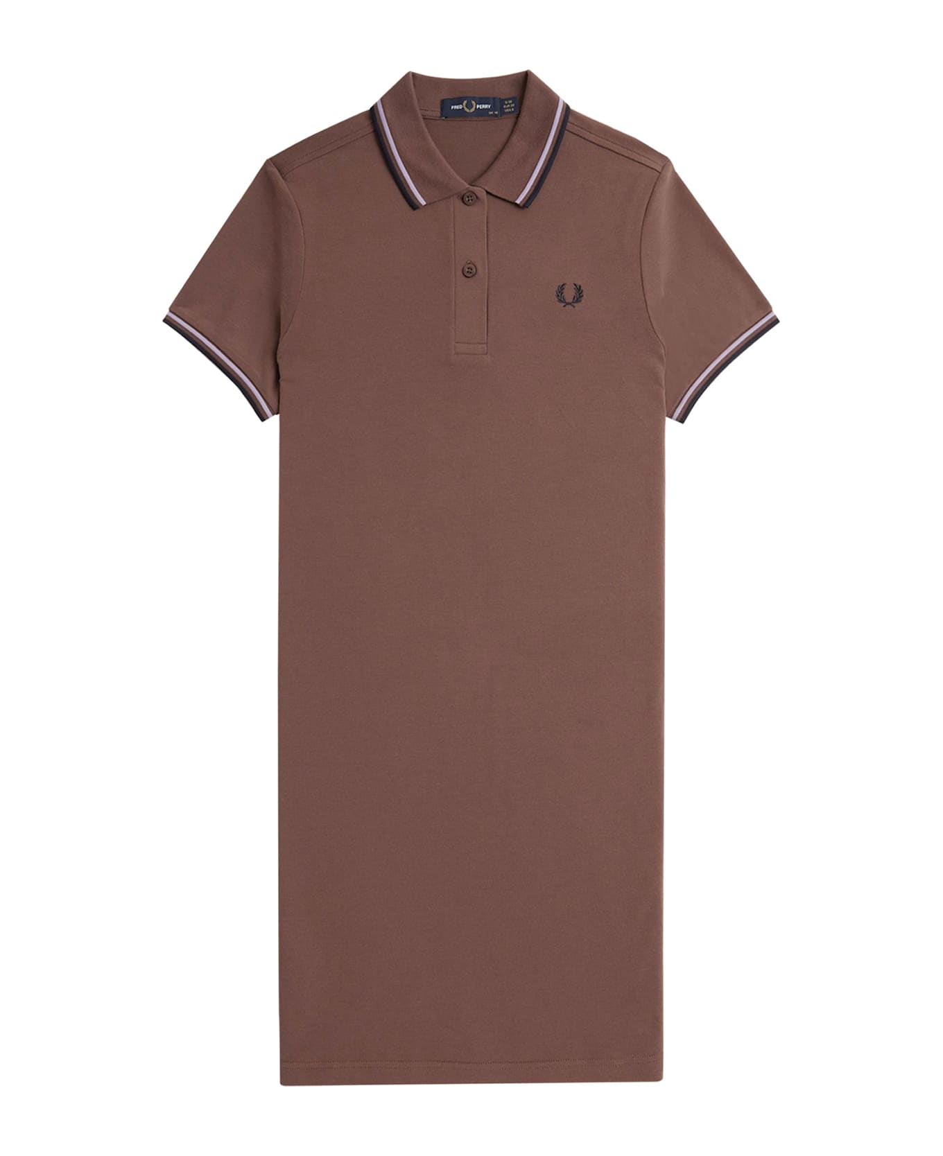Fred Perry Stretch Cotton Polo Dress With Contrasting Profiles