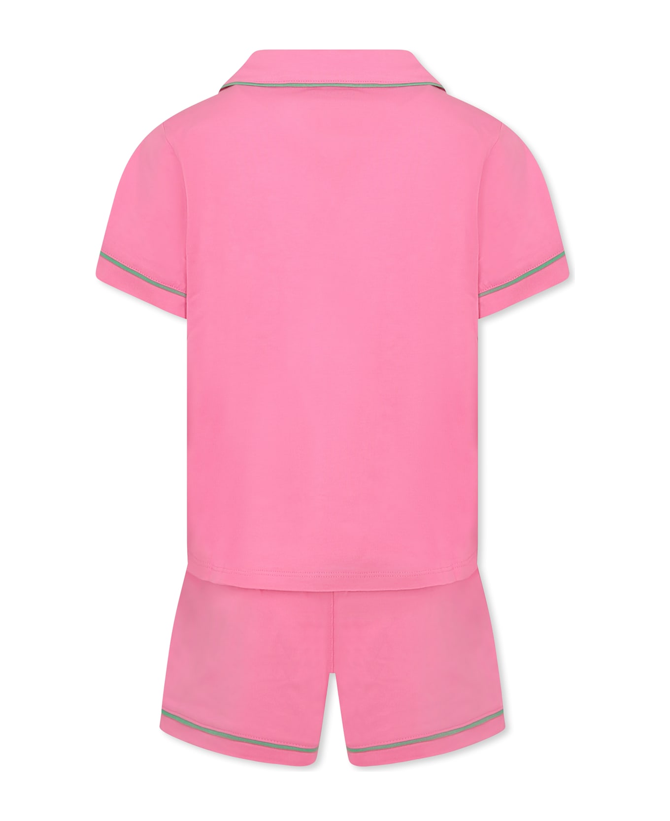 Ralph Lauren Pink Pajamas For Girl With Horse - Pink