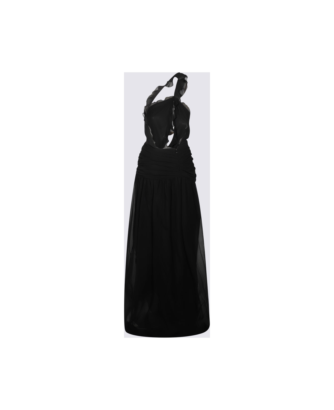 Blumarine Black Silk Dress - Black