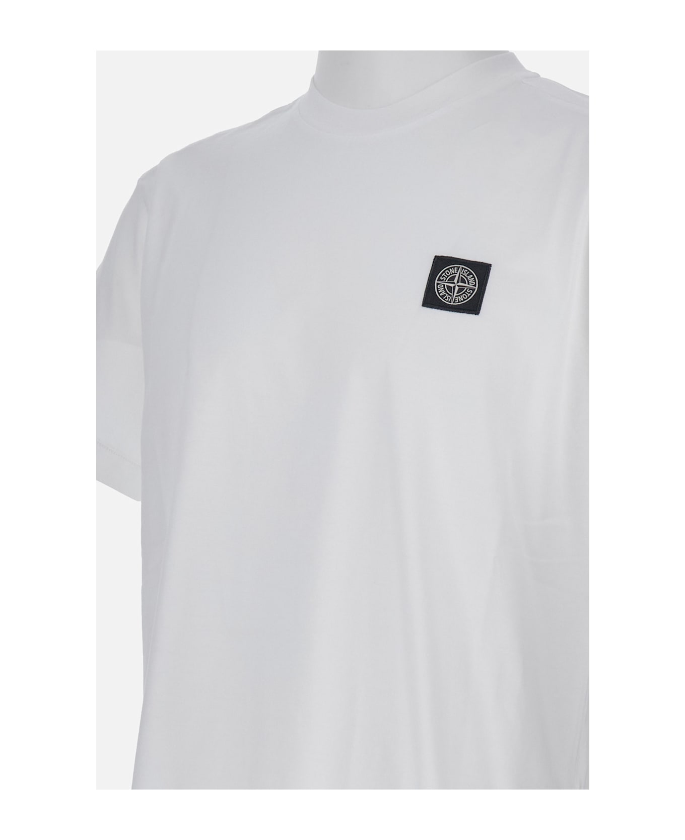 Stone Island T-shirt Logo - White