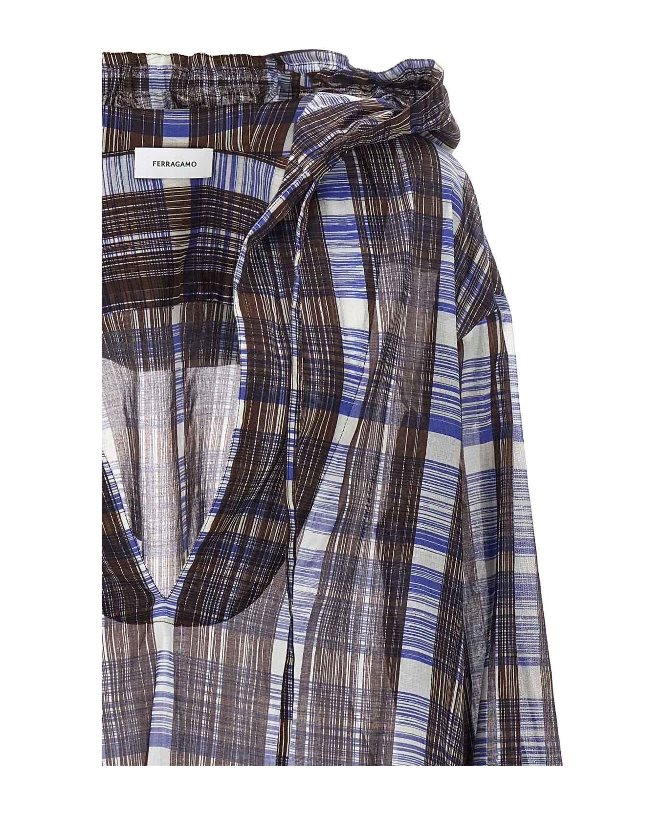 Ferragamo Check Blouse - Multicolor シャツ