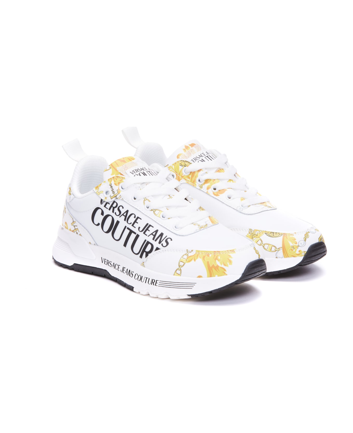 Versace Jeans Couture Chain Couture Sneakers - White