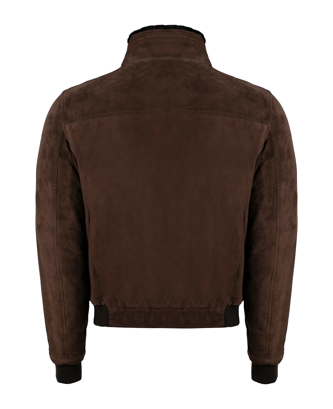 Moorer Celotti Leather Jacket - brown