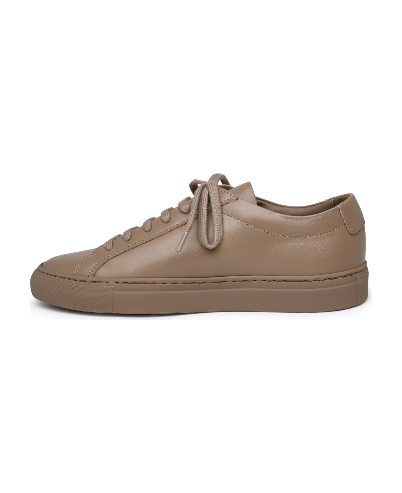 Common Projects Achilles Beige Leather Sneakers - Beige