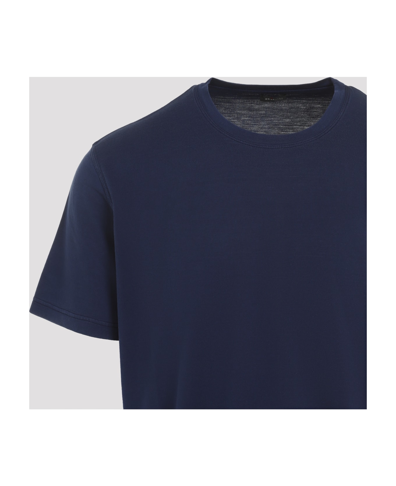 Kiton Silk T-shirt - Blu Navy