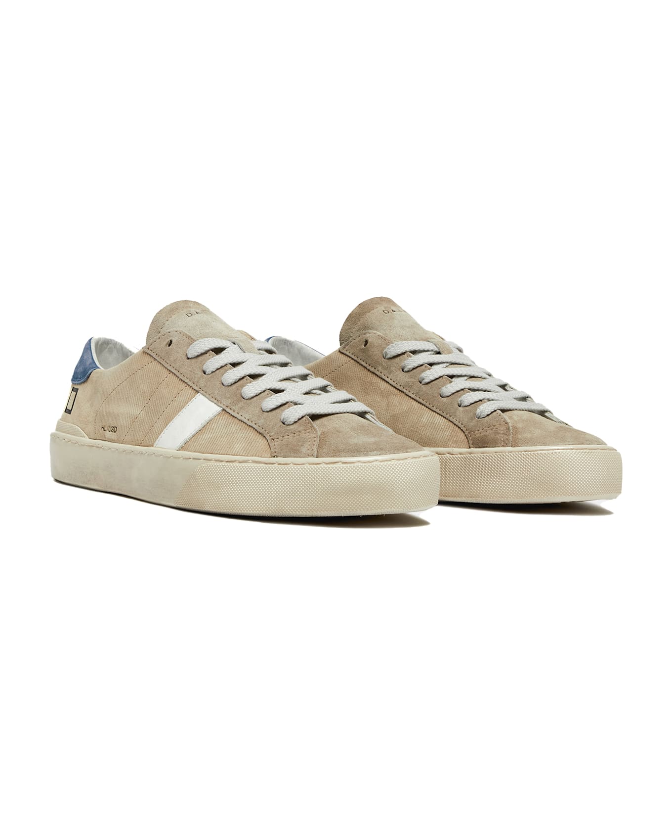 D.A.T.E. Hill Low Men's Suede Sneaker - BEIGE