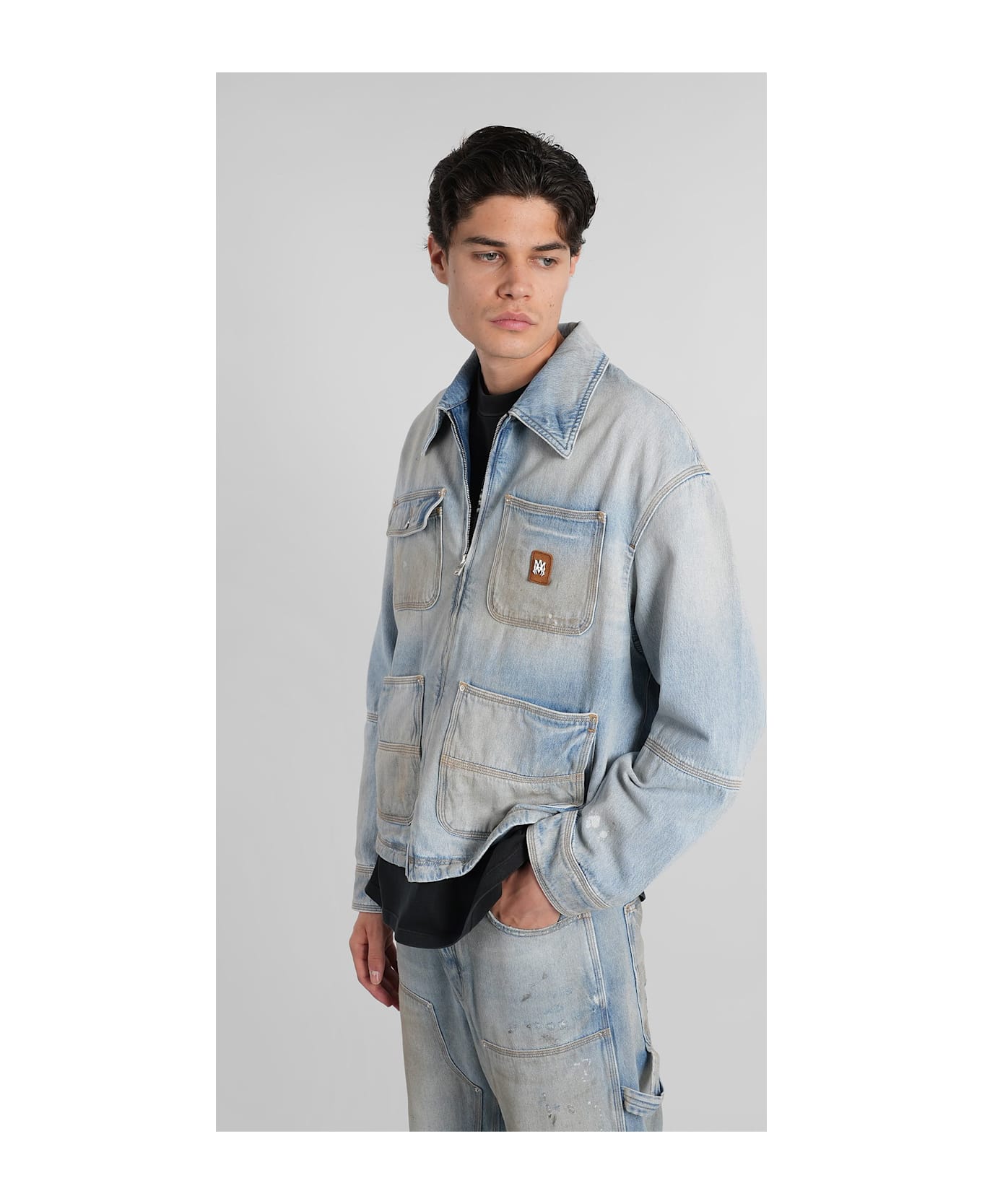 AMIRI Denim Jackets In Blue Cotton - blue