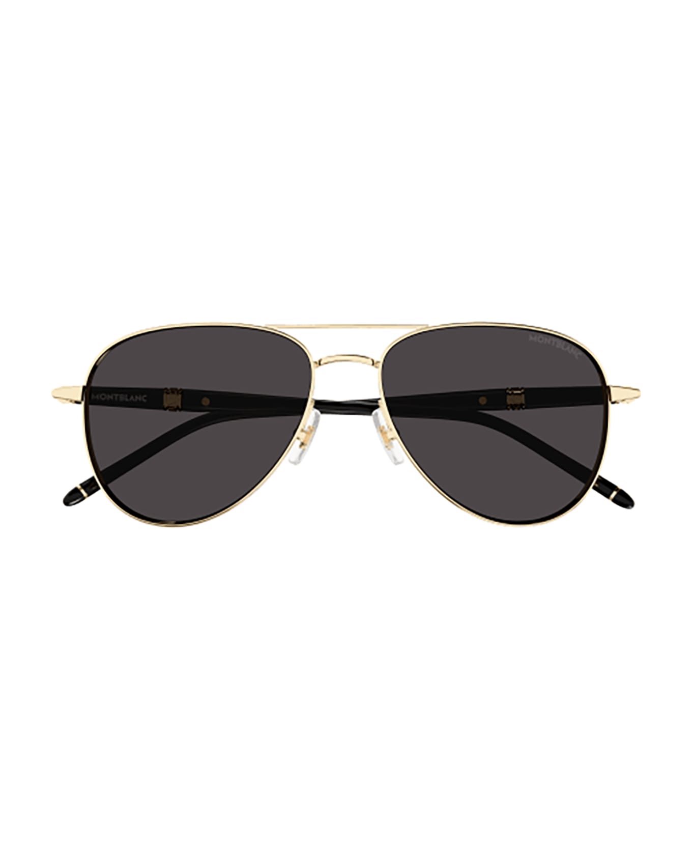 Montblanc MB0345S Sunglasses - Gold Black Grey
