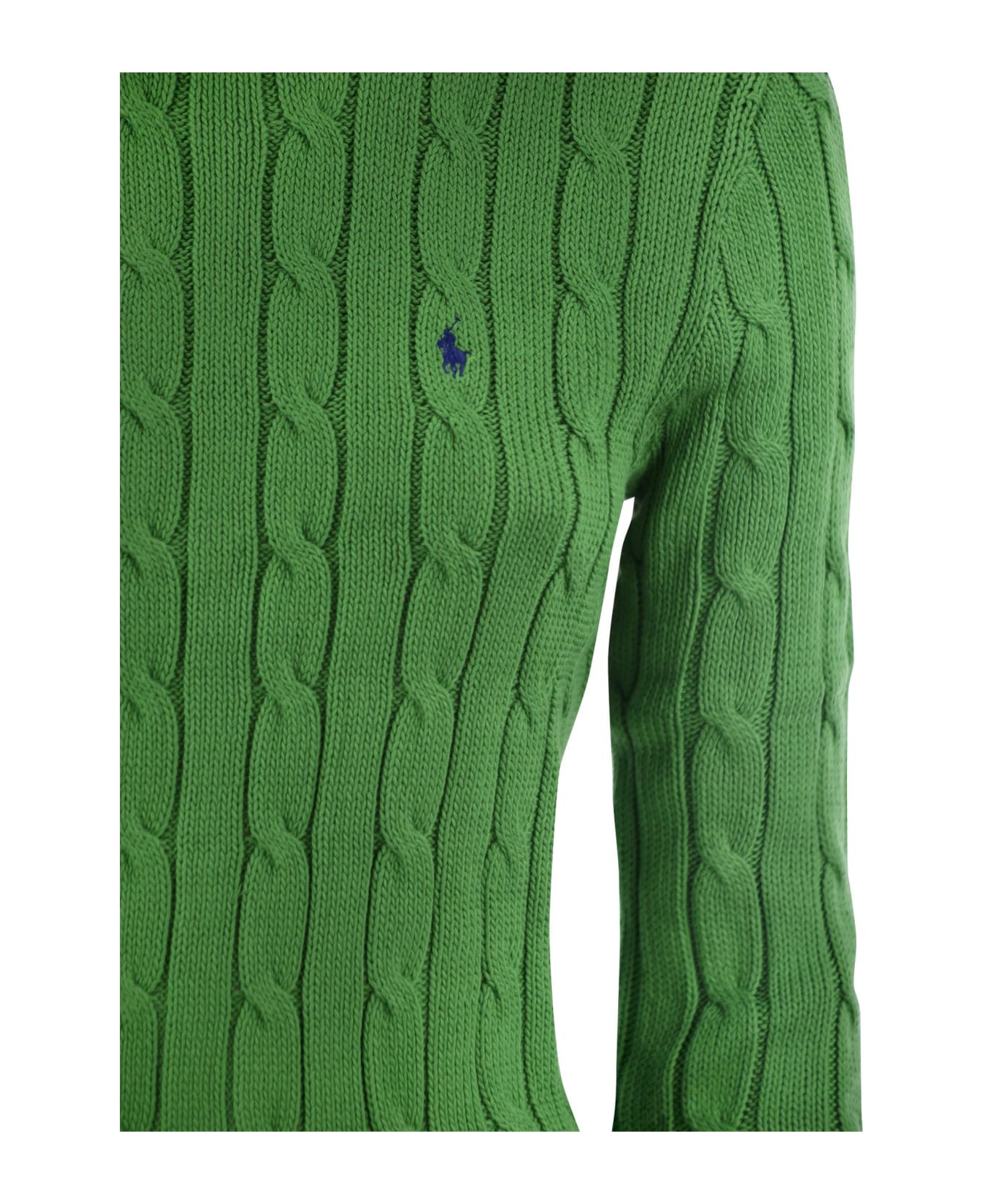 Polo Ralph Lauren Slim-fit Cable Knit - Green