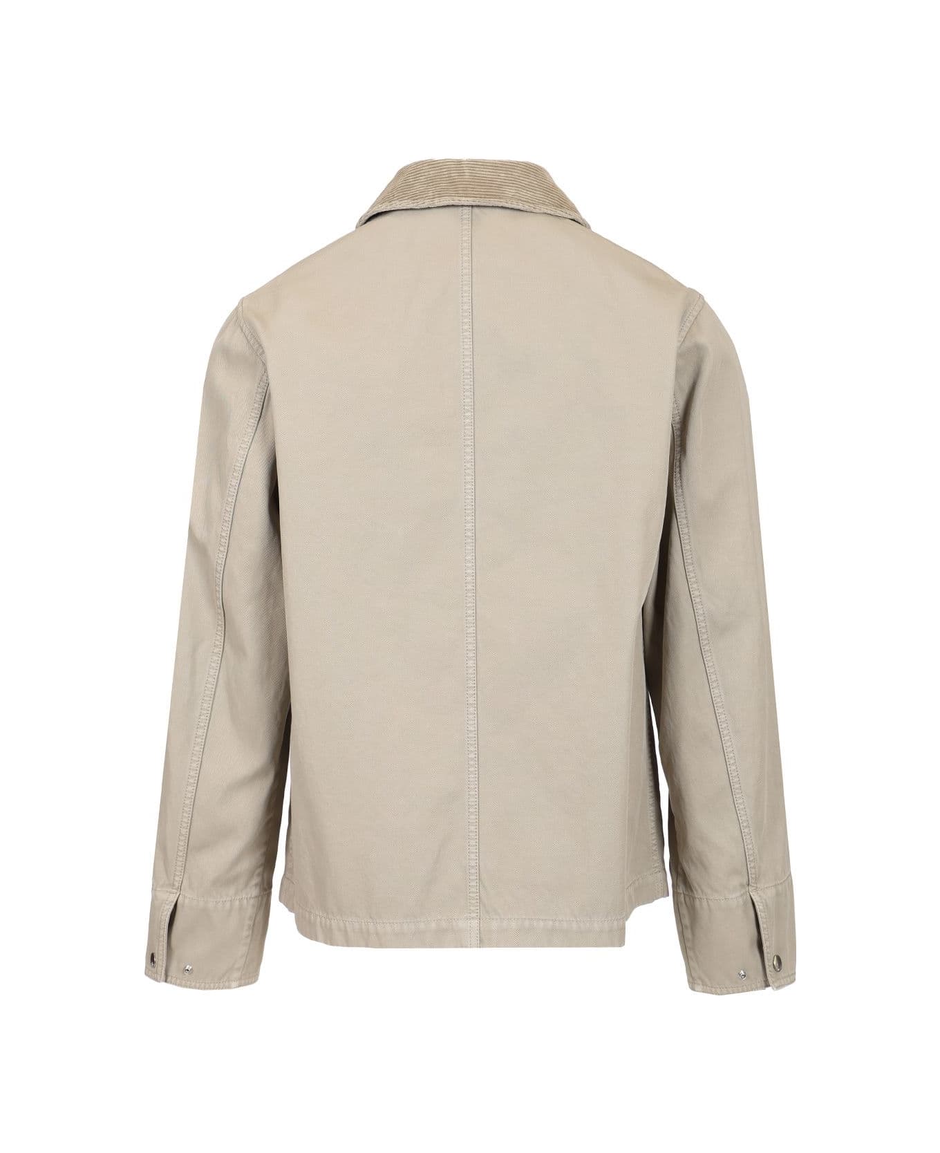 Burberry Cotton Field Jacket - Grey
