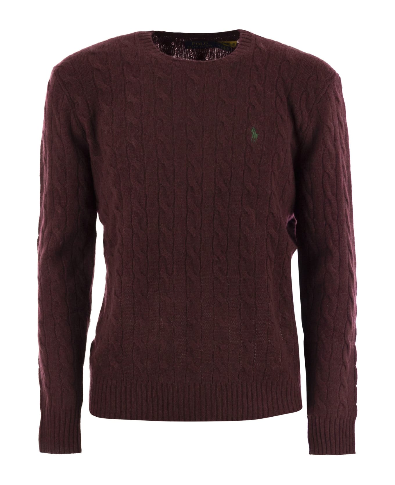 Polo Ralph Lauren Cable Knit Sweater - Burgundy
