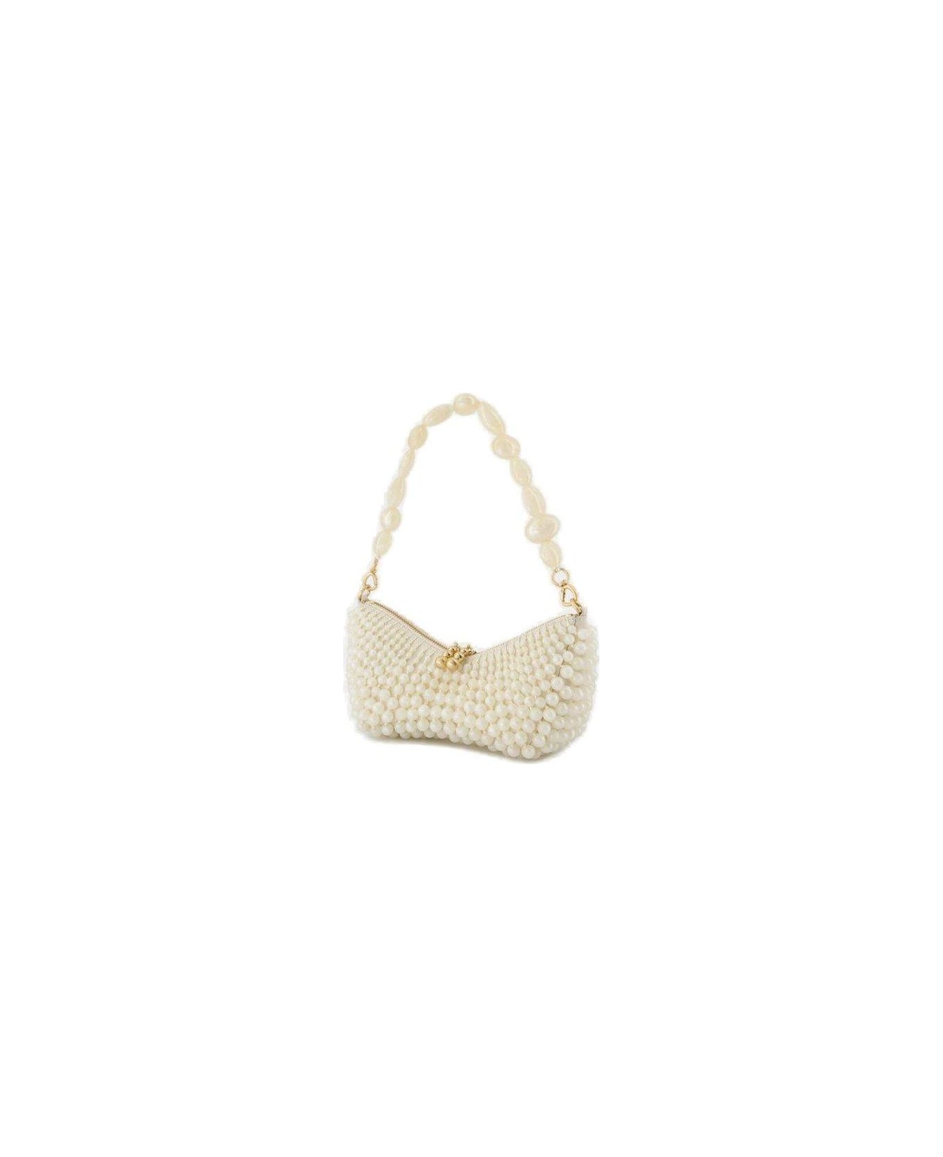 Cult Gaia Mercier Zipped Mini Shoulder Bag - NEUTRALS