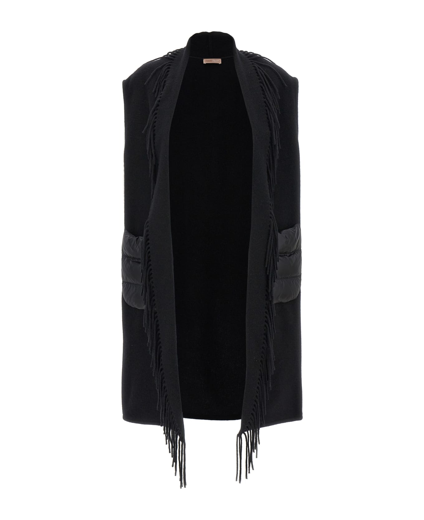 Herno Fringed Vest - nero ベスト